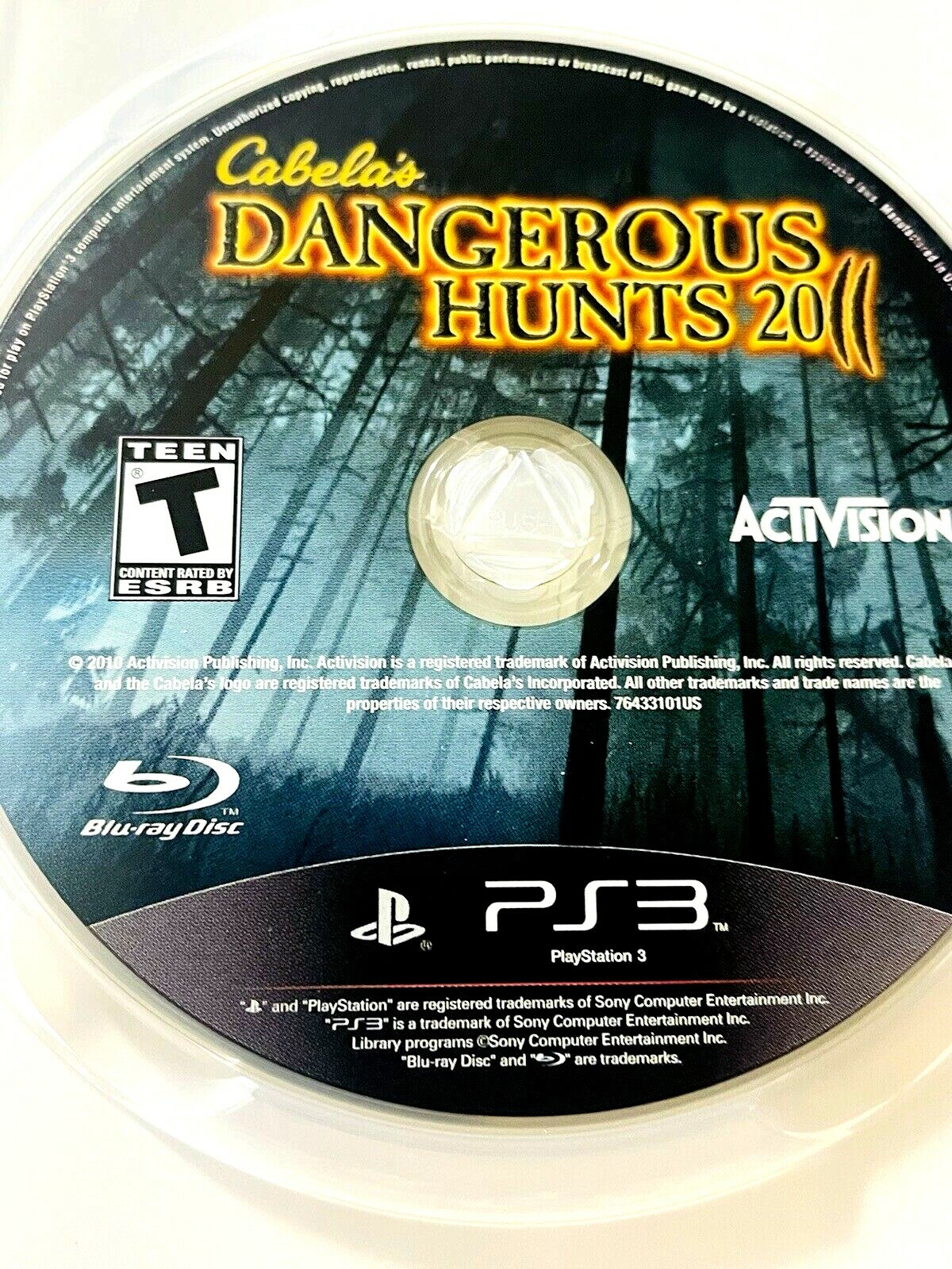 PS3 Cabela’s Dangerous Hunts 2011 PlayStation 3 W/ 3D Glasses, Disc Is Excellent