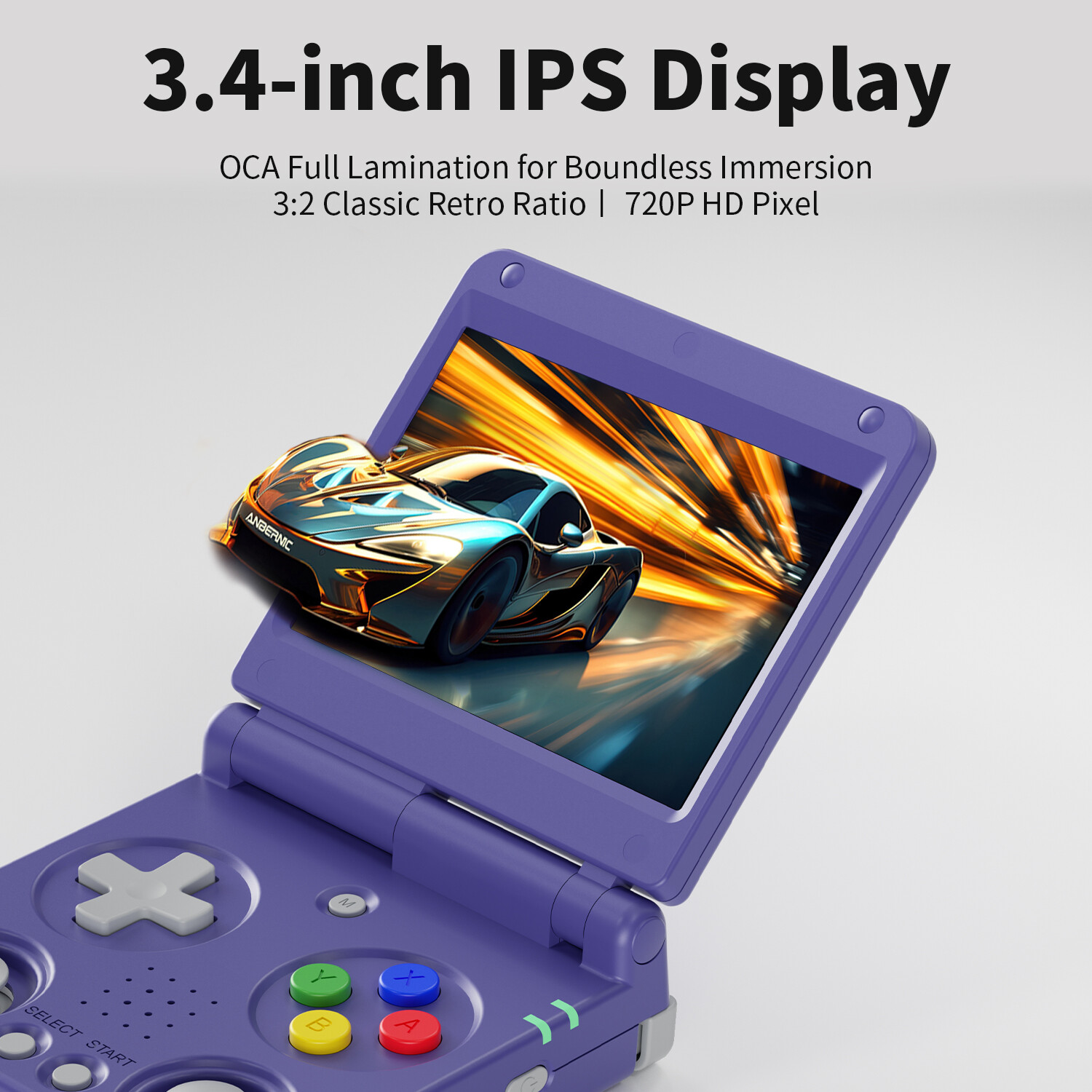 ANBERNIC RG 34XXSP Handheld Retro Game Console 3.4-inch H700 3300mAH Linux Gifts