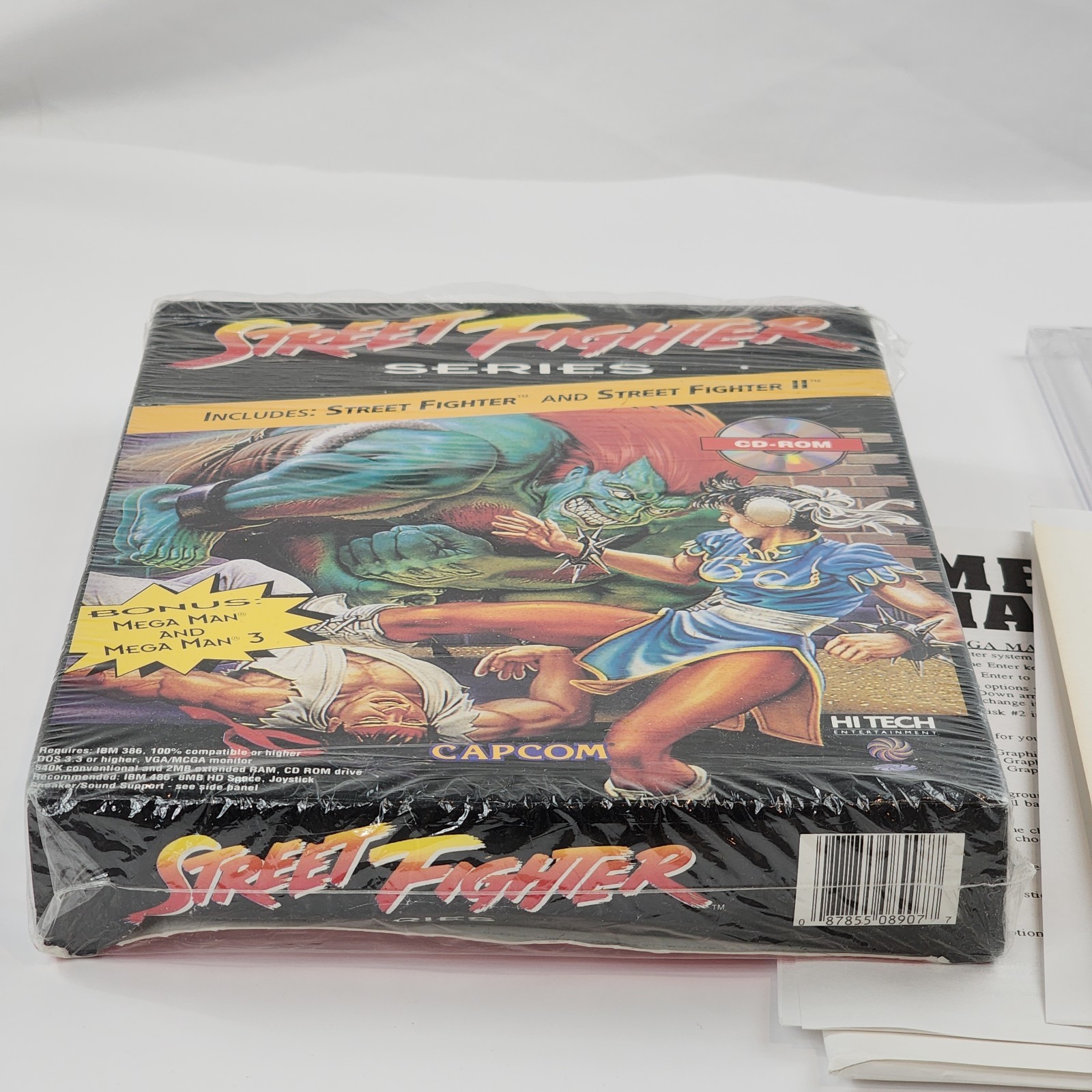 Street Fighter Series 1 & 2 PC Big Box Complete CD Rom W Megaman 1 & 3 Bonus