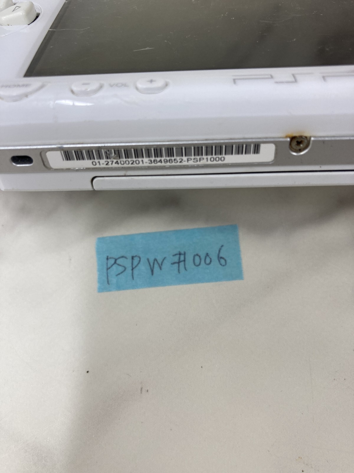 Used White PSP-1000 Console only | Tested | US Shipping | PSPW#006