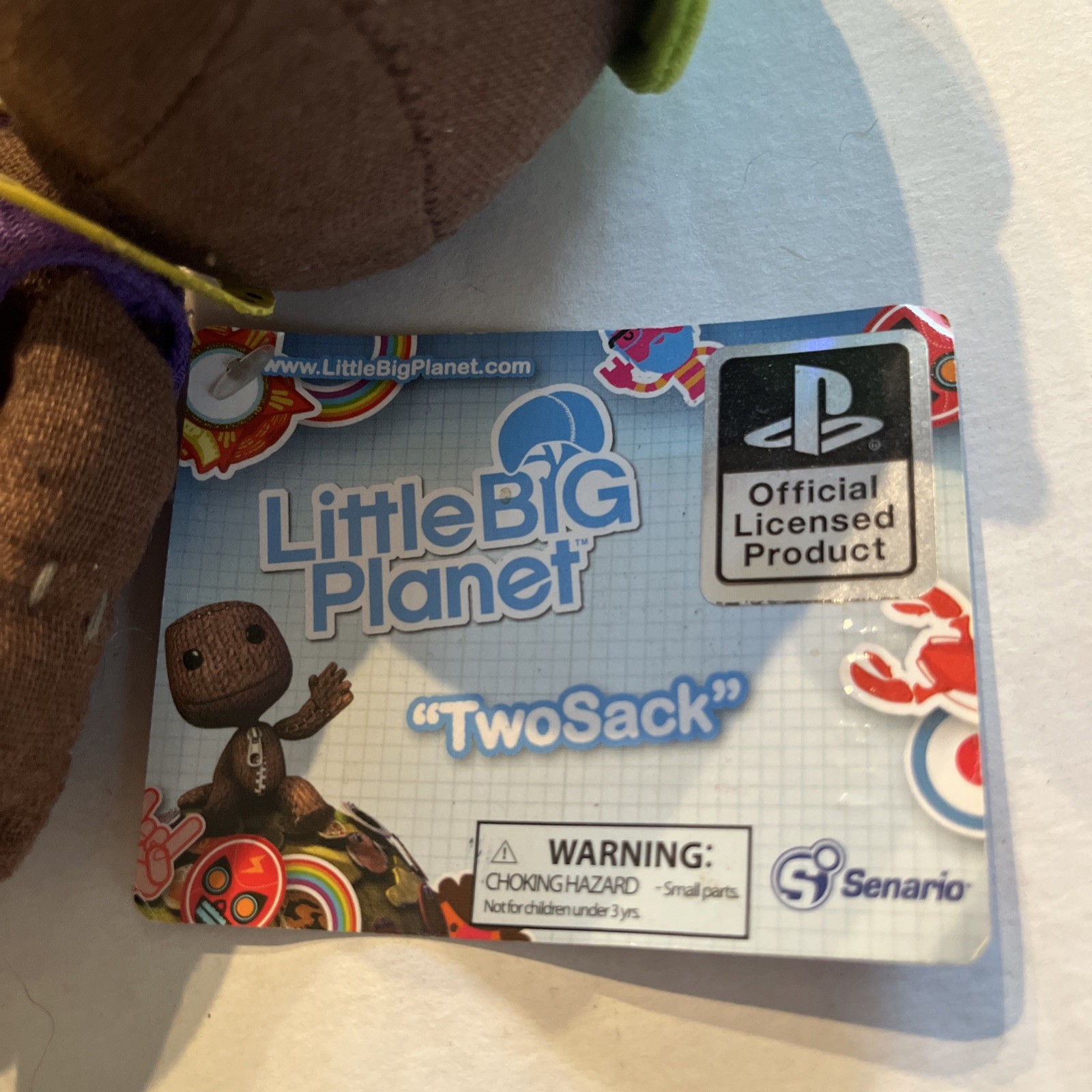 NWT 2010 Little Big Planet Sony PlayStation Twosack Sackboy Rapper Plush Doll