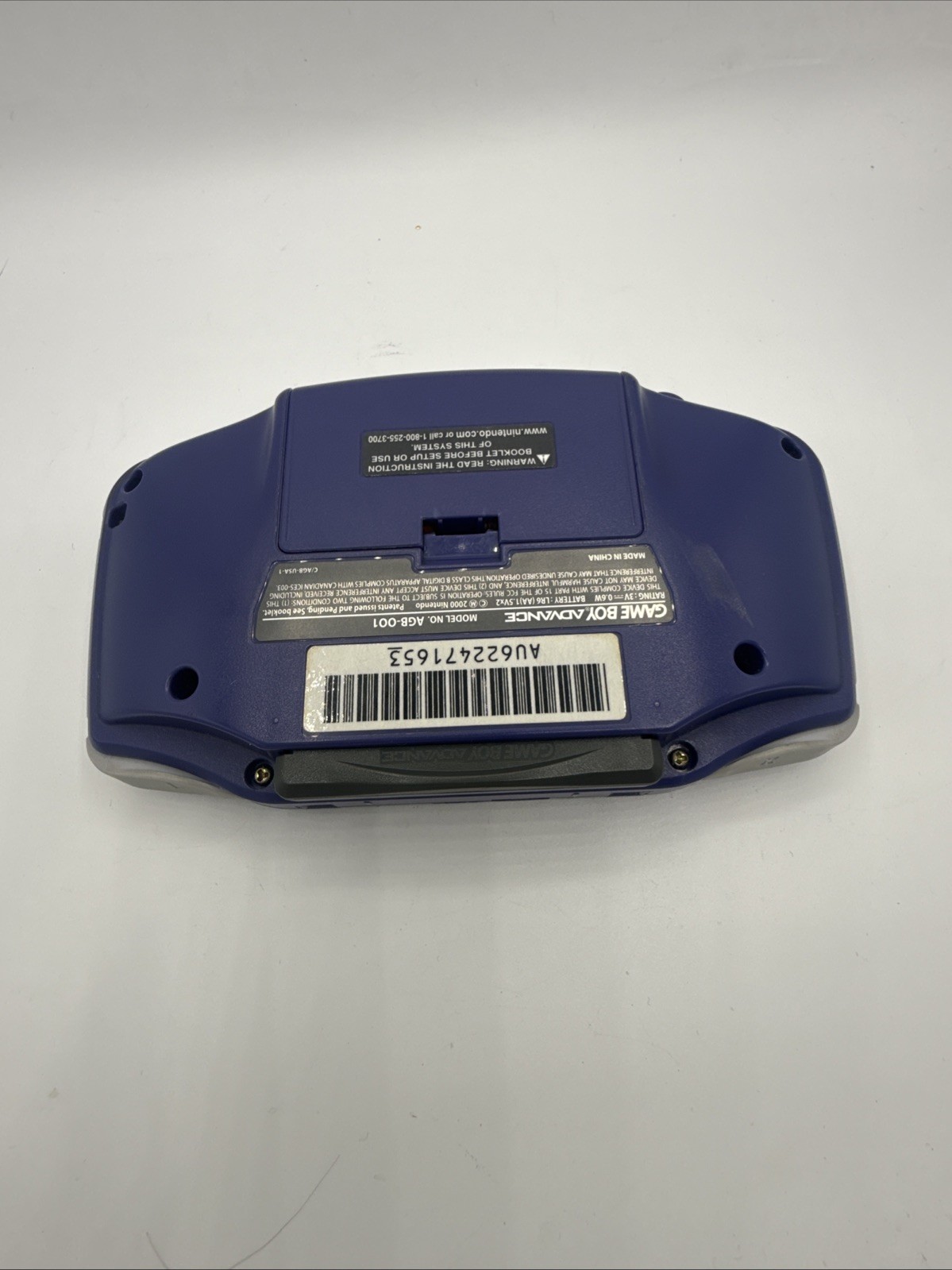 Nintendo Game Boy Advance Handheld System Indigo AGB-001, Case, and DragonBall Z