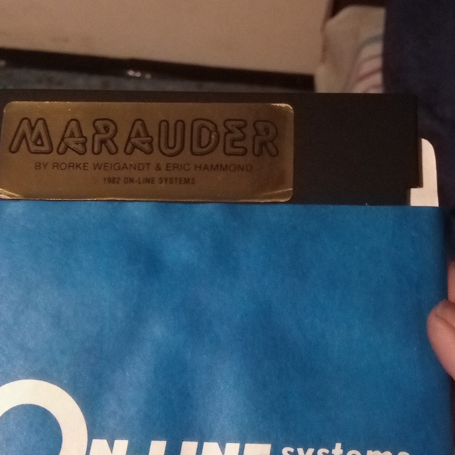 On-Line Systems Marauder Apple II 5.25″ Diskette 1982 by Wigan & Hammond