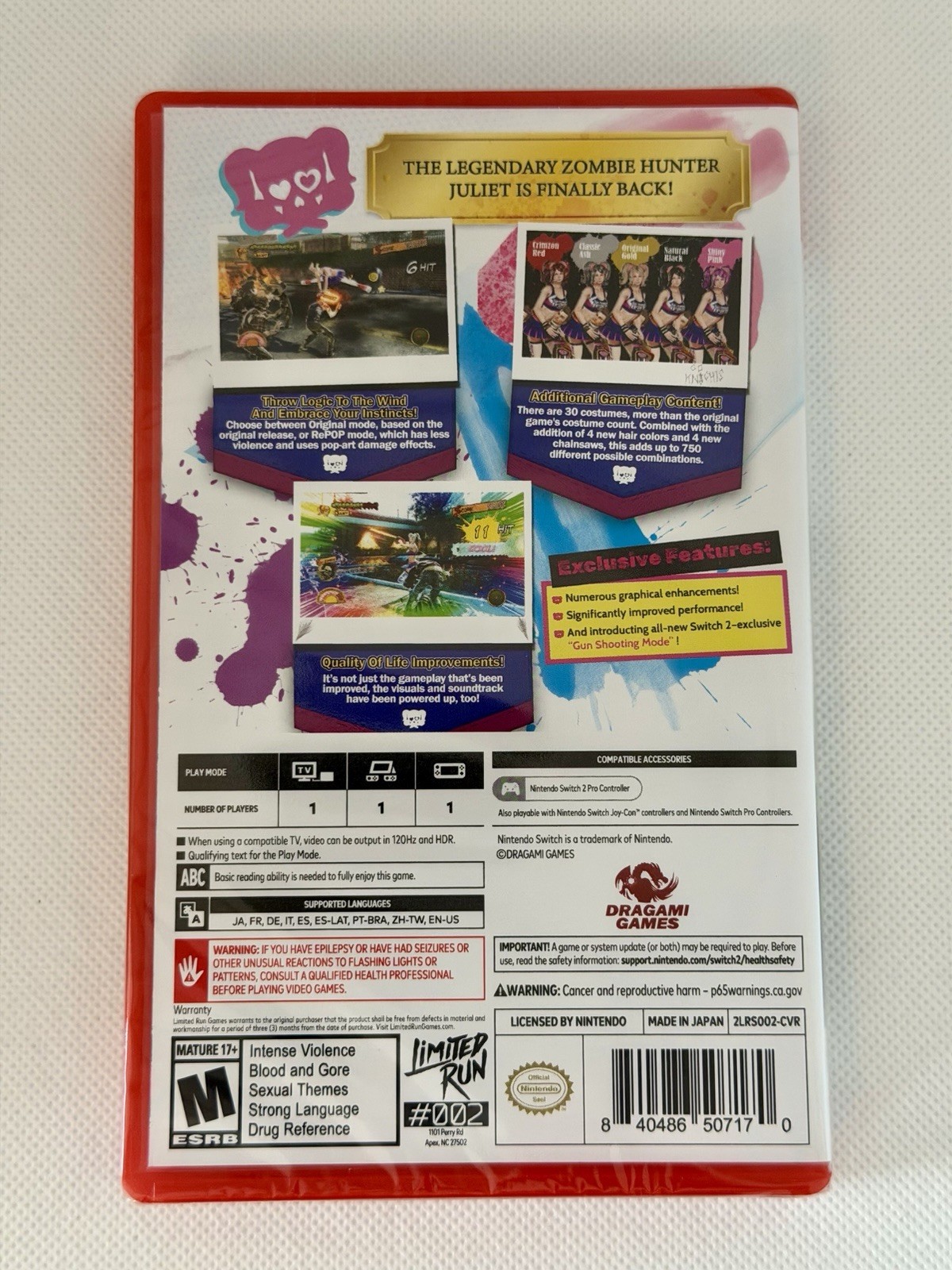 Lollipop Chainsaw RePOP – Switch 2 – Limited Run #002 – New/Sealed – Ships Fast!