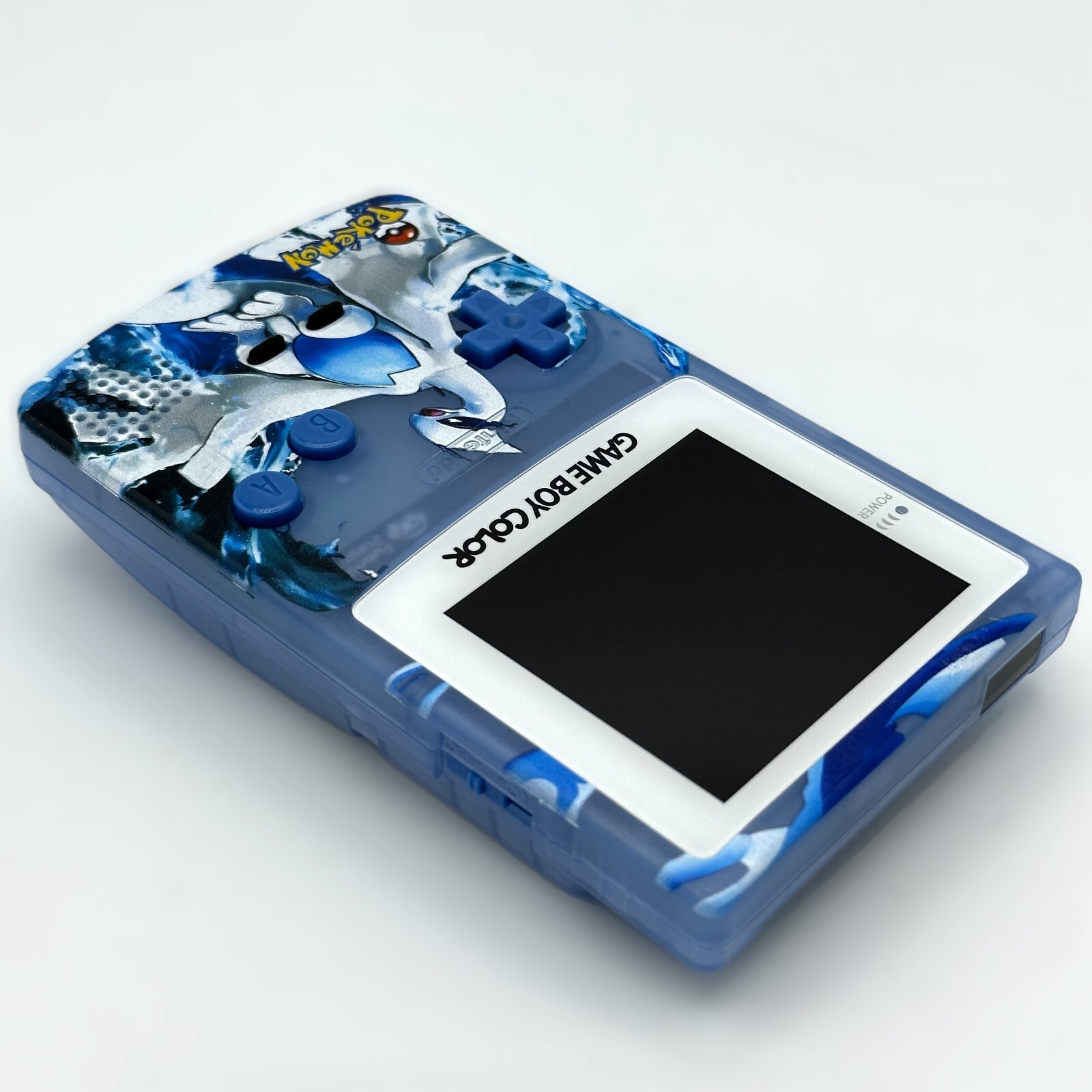 Nintendo Game Boy Color GBC IPS Q5 Backlight Mod Pokemon Lugia Blue Console