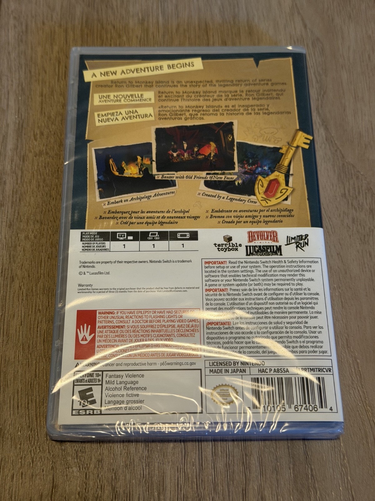 Return to Monkey Island Nintendo Switch Limited Run Games LRG Brand New Sealed