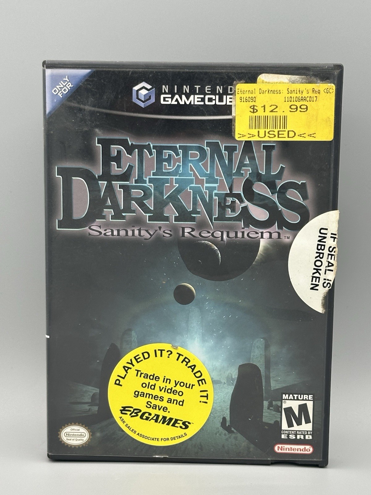 Nintendo GameCube Eternal Darkness: Sanity’s Requiem 2002 Tested Video Game
