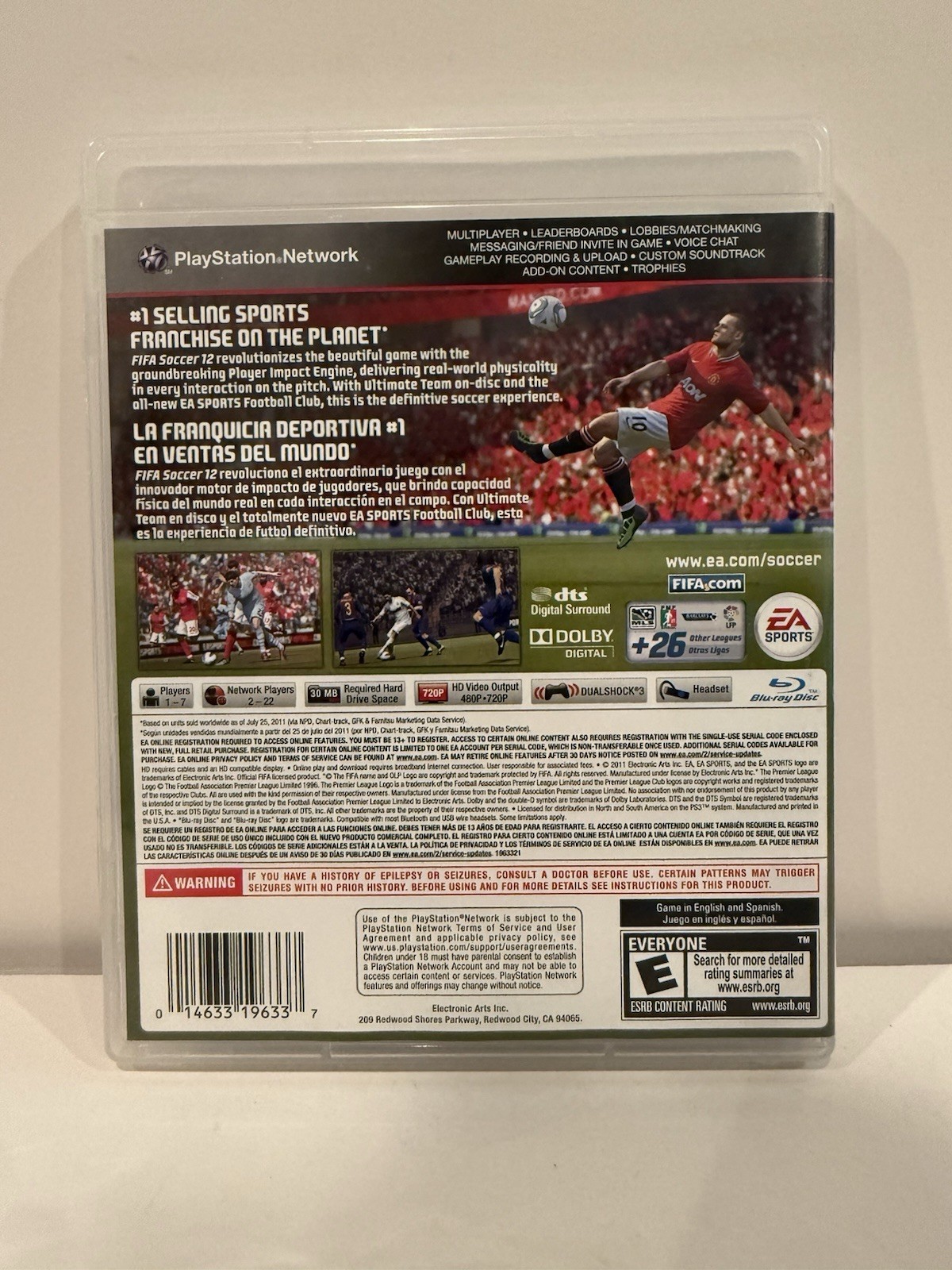 FIFA Soccer 12 (Sony PlayStation 3, 2011) – CIB Complete – Tested