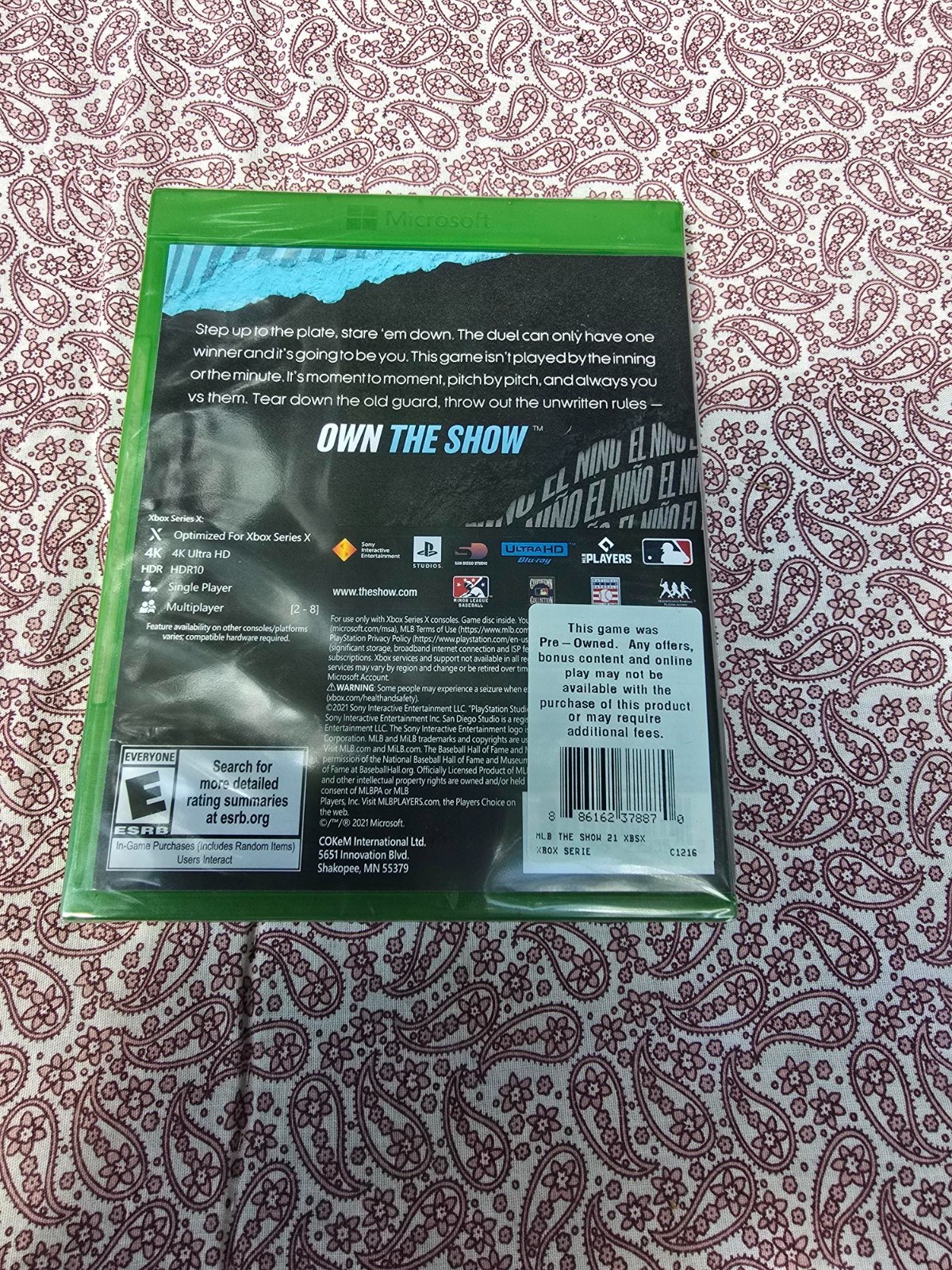 MLB The Show 21 Xbox One Xbox Series X Brand New Factory Sealed Fernando Tatis