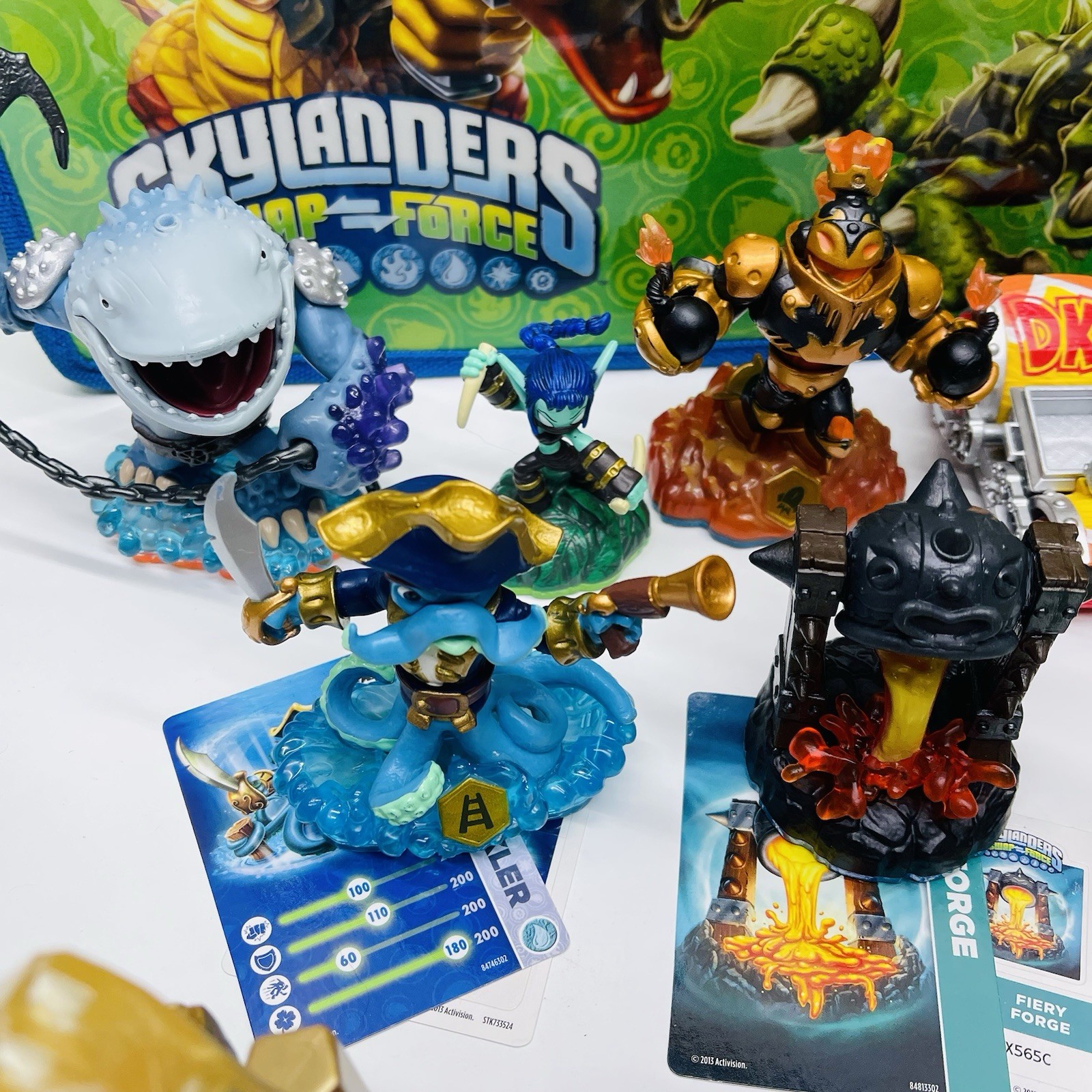 Skylanders Spyro Giants Swap Force LOT OF 40 Figures w/ Cards + Stickers + Case
