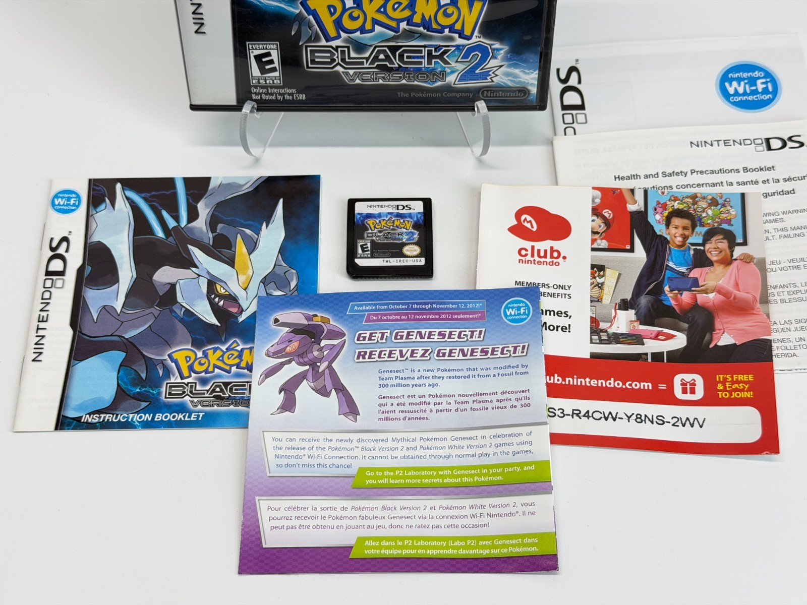 Pokemon Black 2 Version (Nintendo DS) Complete w/Inserts *Tested*