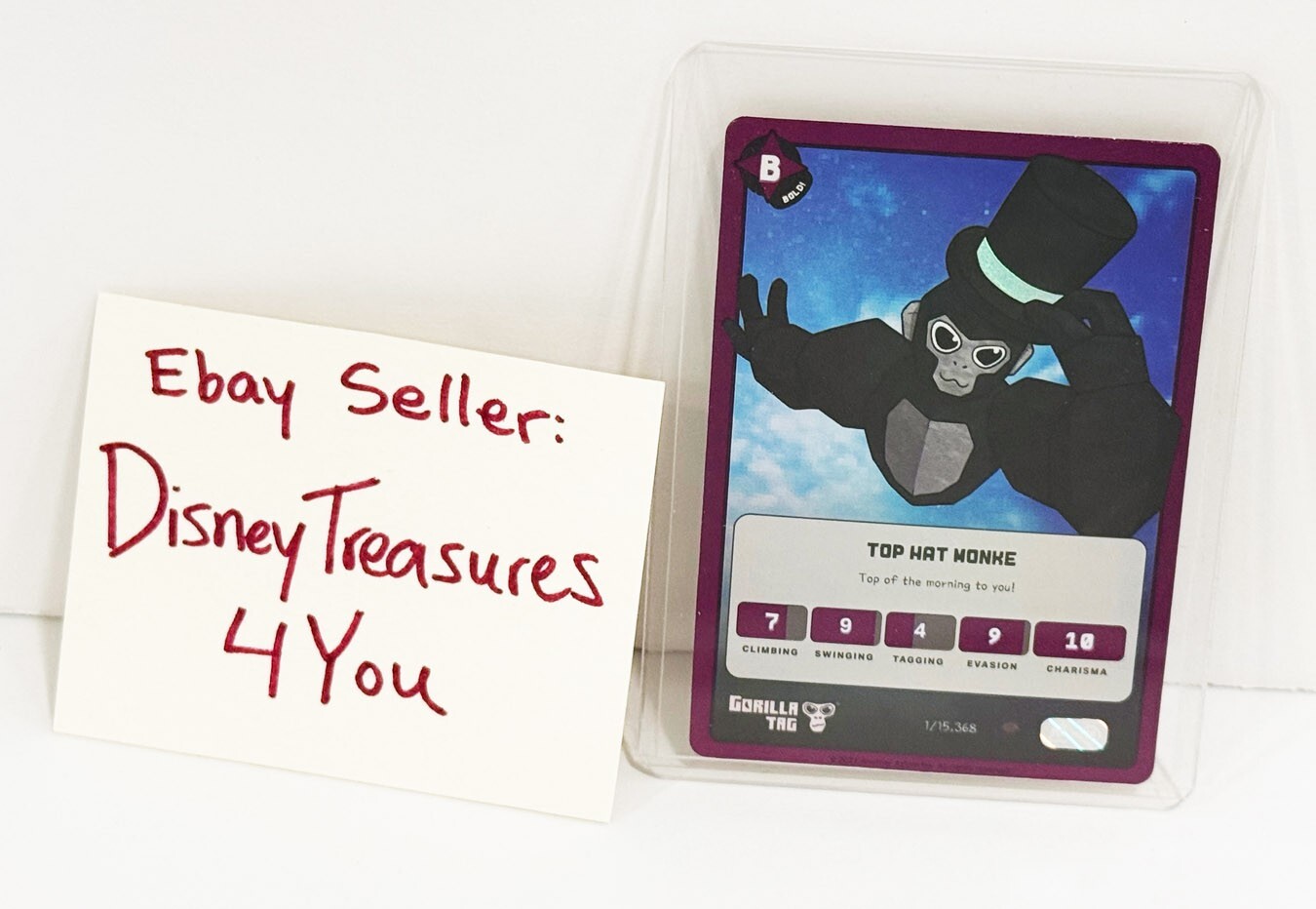 Set of 4 Official Makeship Gorilla Tag Monke Trading Card Limited Edition Rare