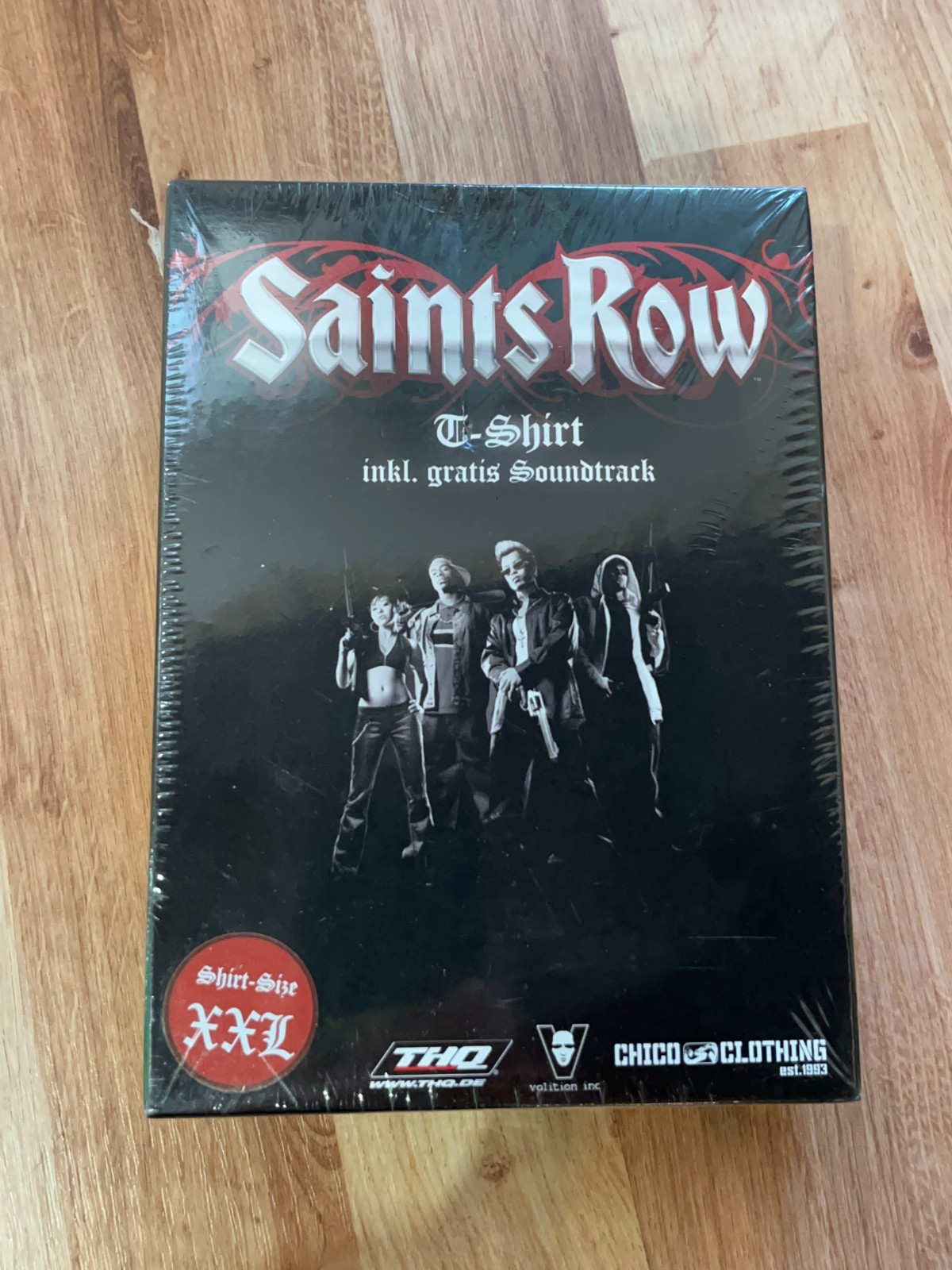 SEALED Saints Row 1 2006 Box Set Soundtrack And Shirt XXL Germany Exclusive RARE