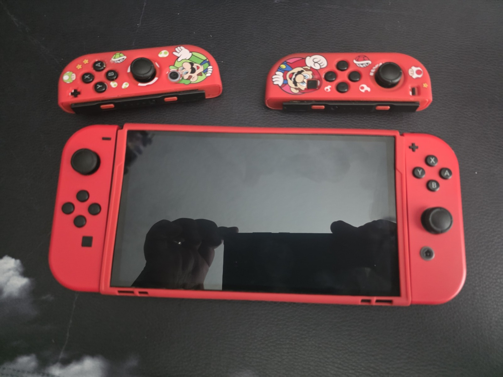 Nintendo Switch OLED Mario Edition Red in Box BUNDLE (Read Notes)