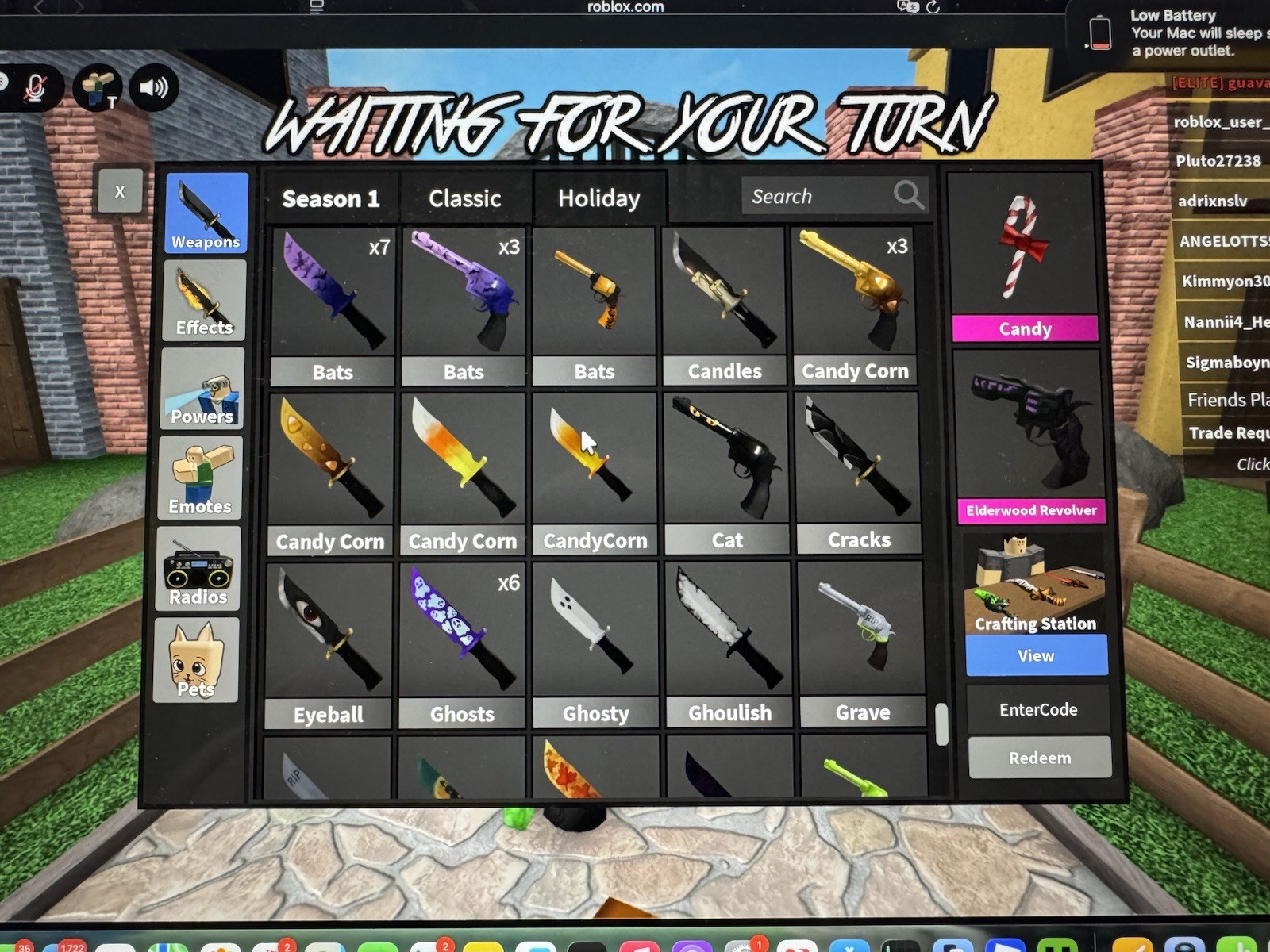 Roblox MM2 Murder Mystery 2 Items, COLLECTIBLES and GODLIES