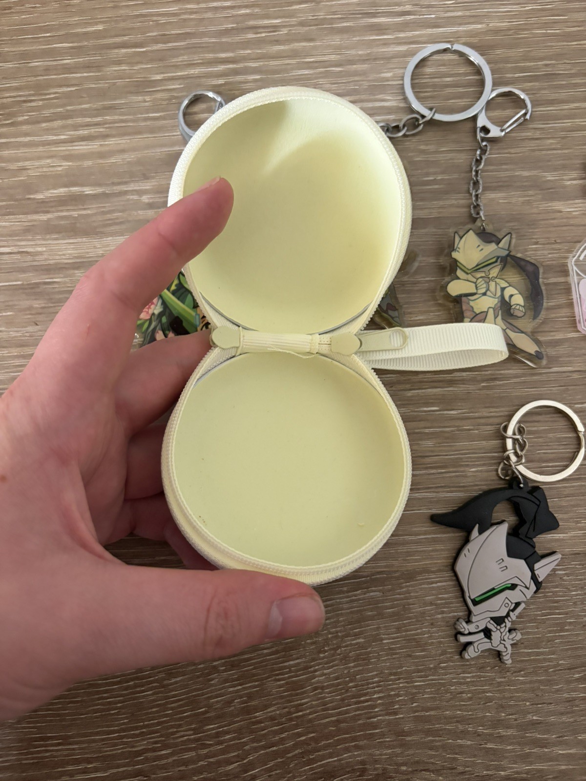 Artist Made Overwatch Keychains – Genji, Lucio, Junkrat & Genji Pouch Bundle