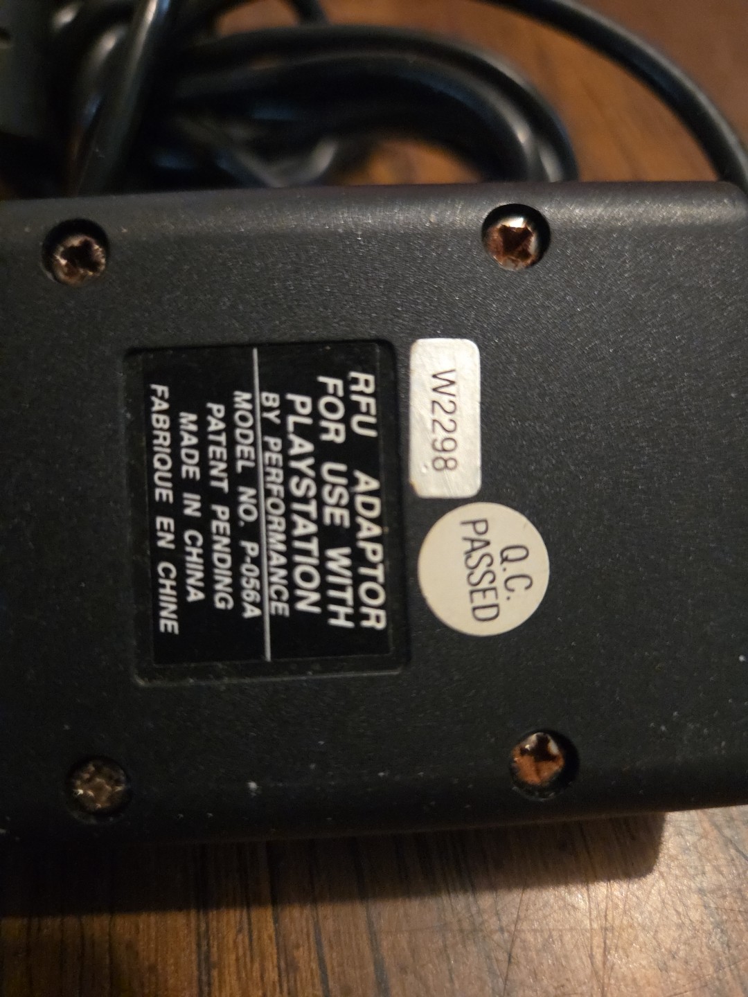 Sony PlayStation 1 RFU Adapter Coaxial Video Cable By Performance