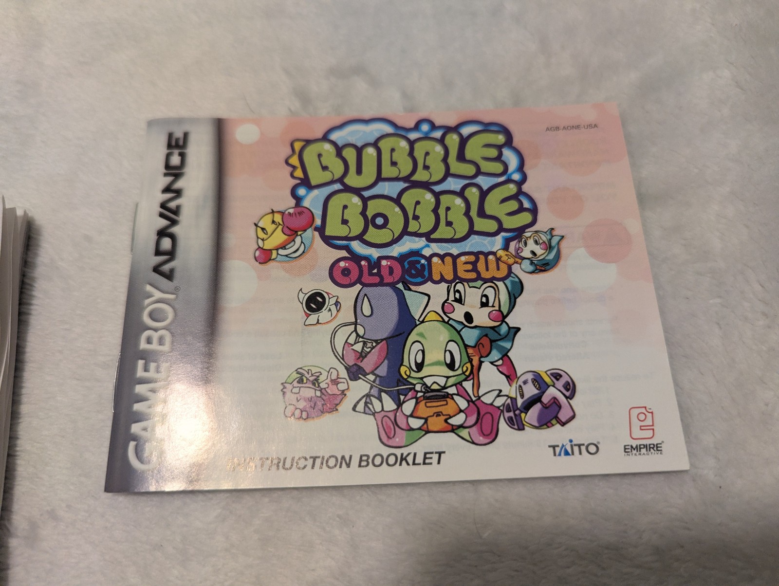 Bubble Bobble Old & New Nintendo GameBoy Advance GBA Complete CIB – Authentic