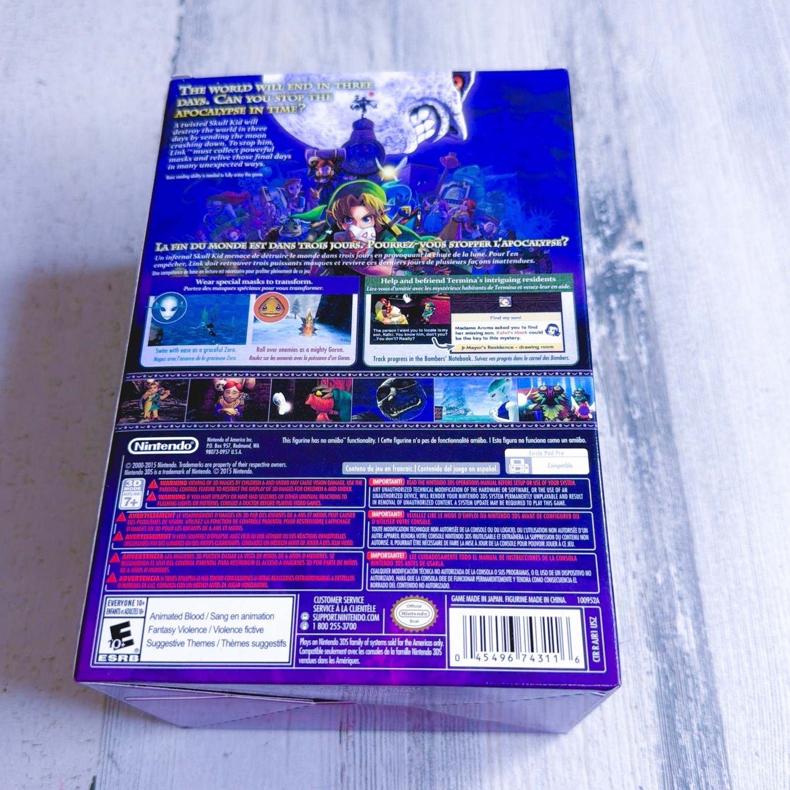 The Legend Of Zelda Majora’s Mask 3DS LE – Skull Kid Figure NO GAME FIG ONLY