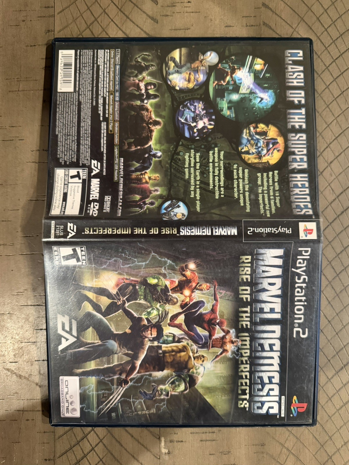 Marvel Nemesis: Rise of the Imperfects; CIB (Sony PlayStation 2, 2005)