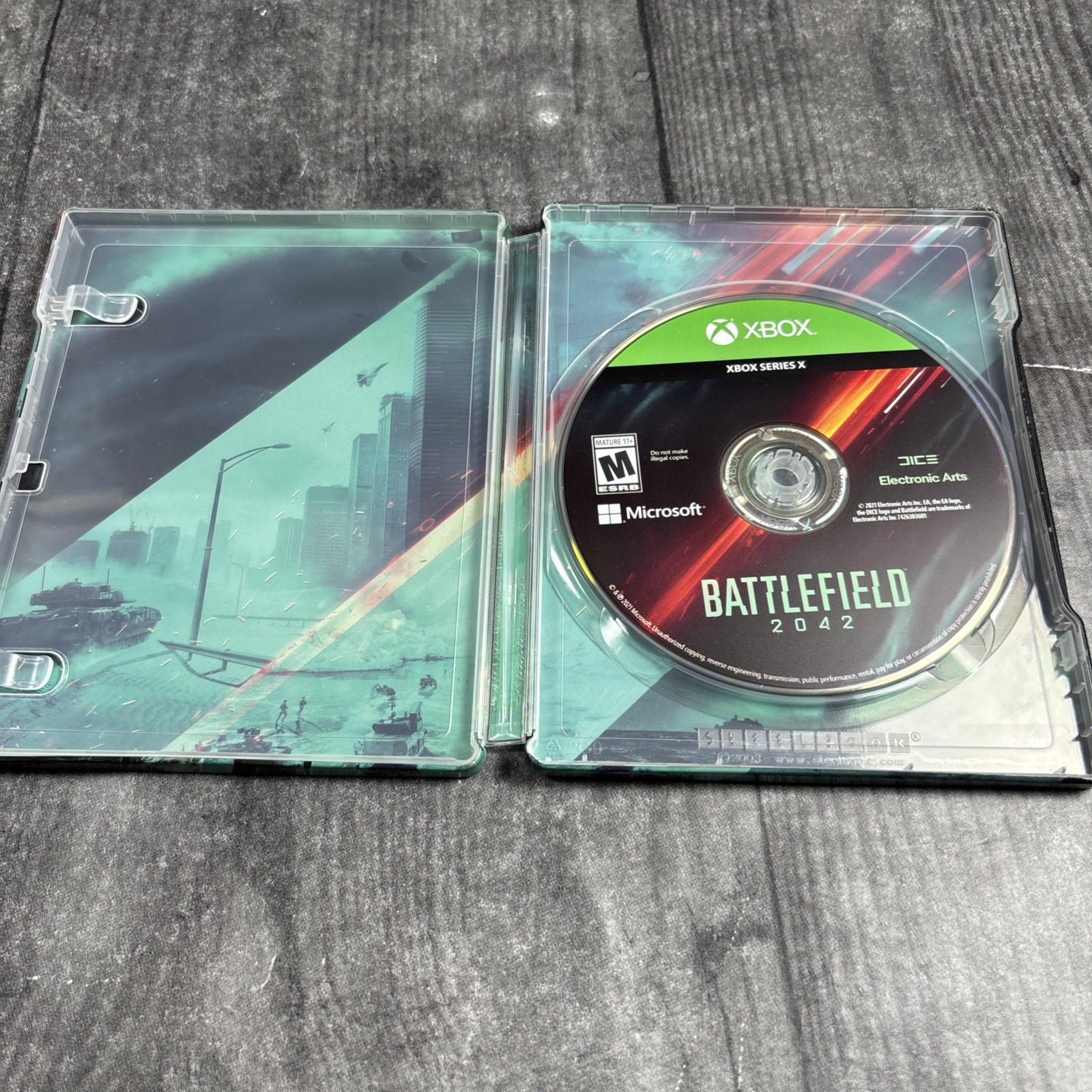 Battlefield 2042 Steelbook Case + XBOX Series X Game No Manual