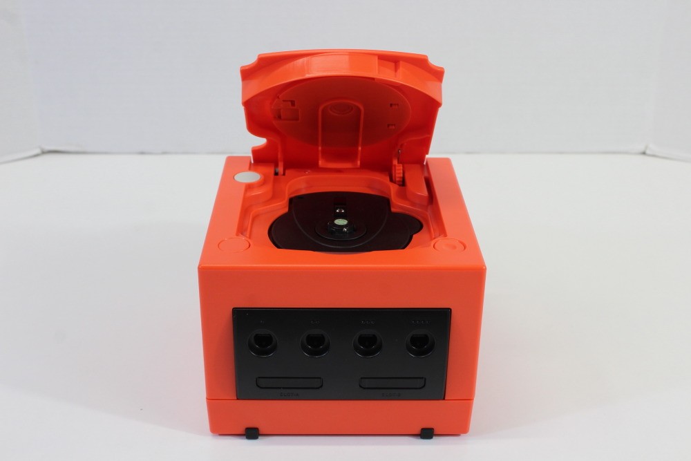 Nintendo Gamecube Console Warm Red x Black AC S-Video to HDMI NTSC-U/C White LED