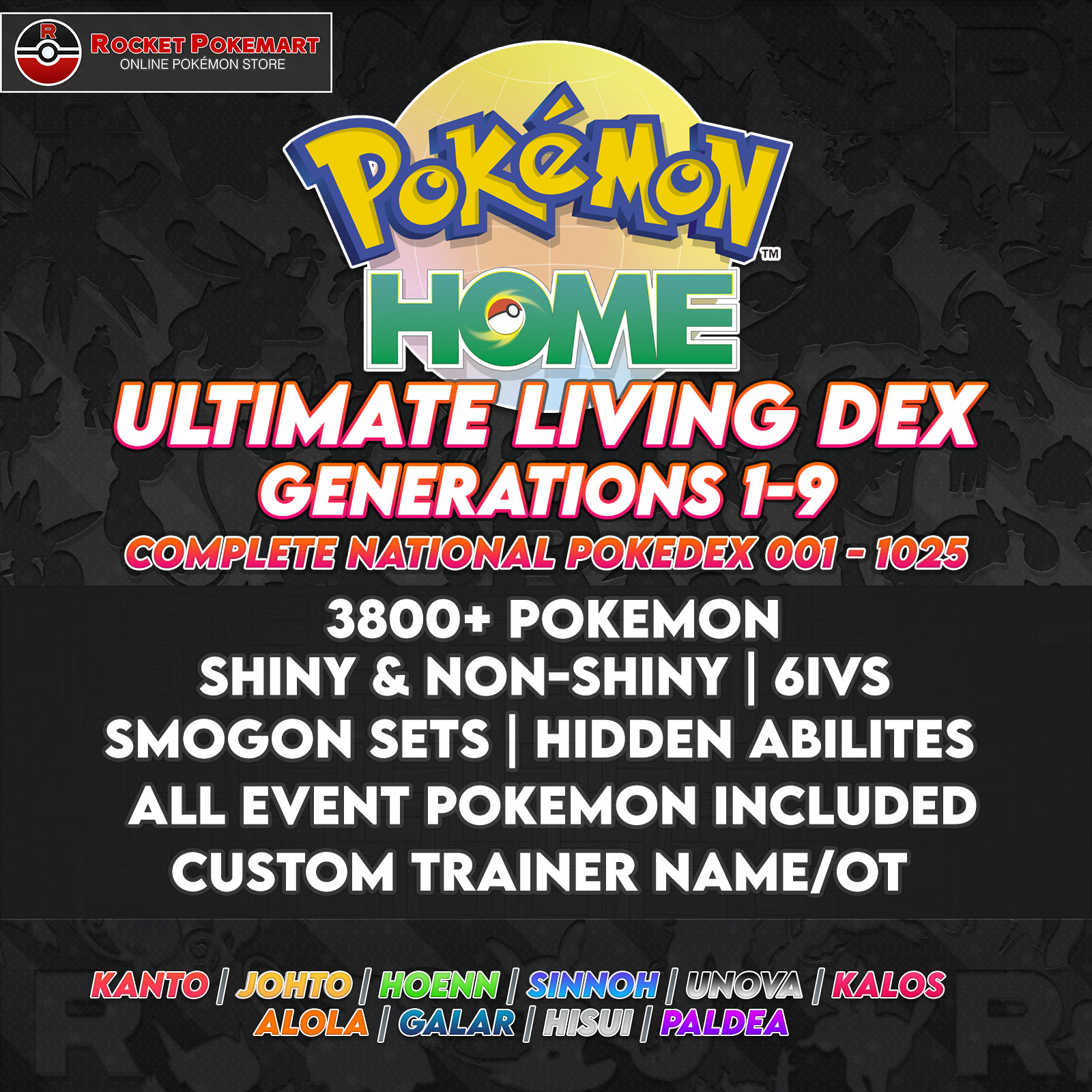 Full Living Dex | Pokemon Home | Definitive Edition | COMPLETE