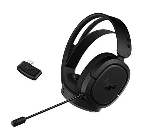 ASUS TUF Gaming H1 Wireless Headset Mic, 7.1 Surround Sound, 40mm Drivers,