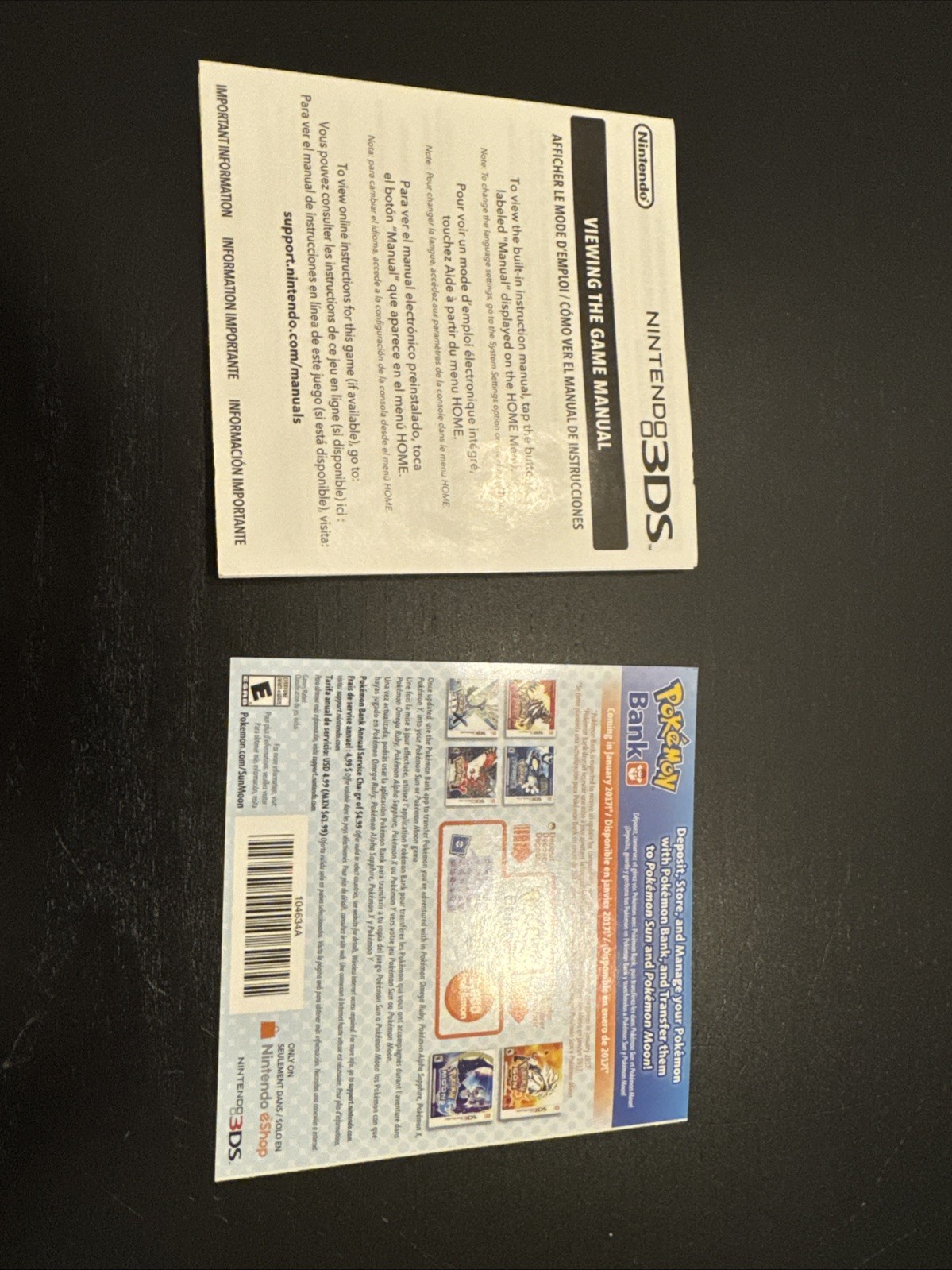 Pokémon Moon Version Nintendo 3DS Game And Case Tested Authentic