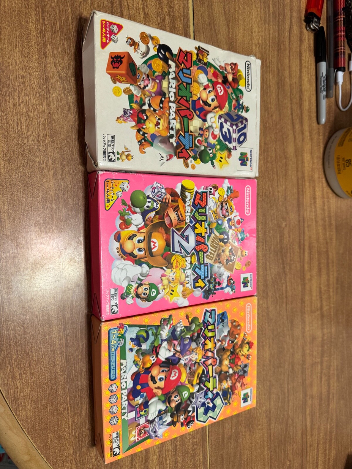 Mario Party 1 2 3 1-3 CIB complete Nintendo 64 N64 JPN Japanese video games MP