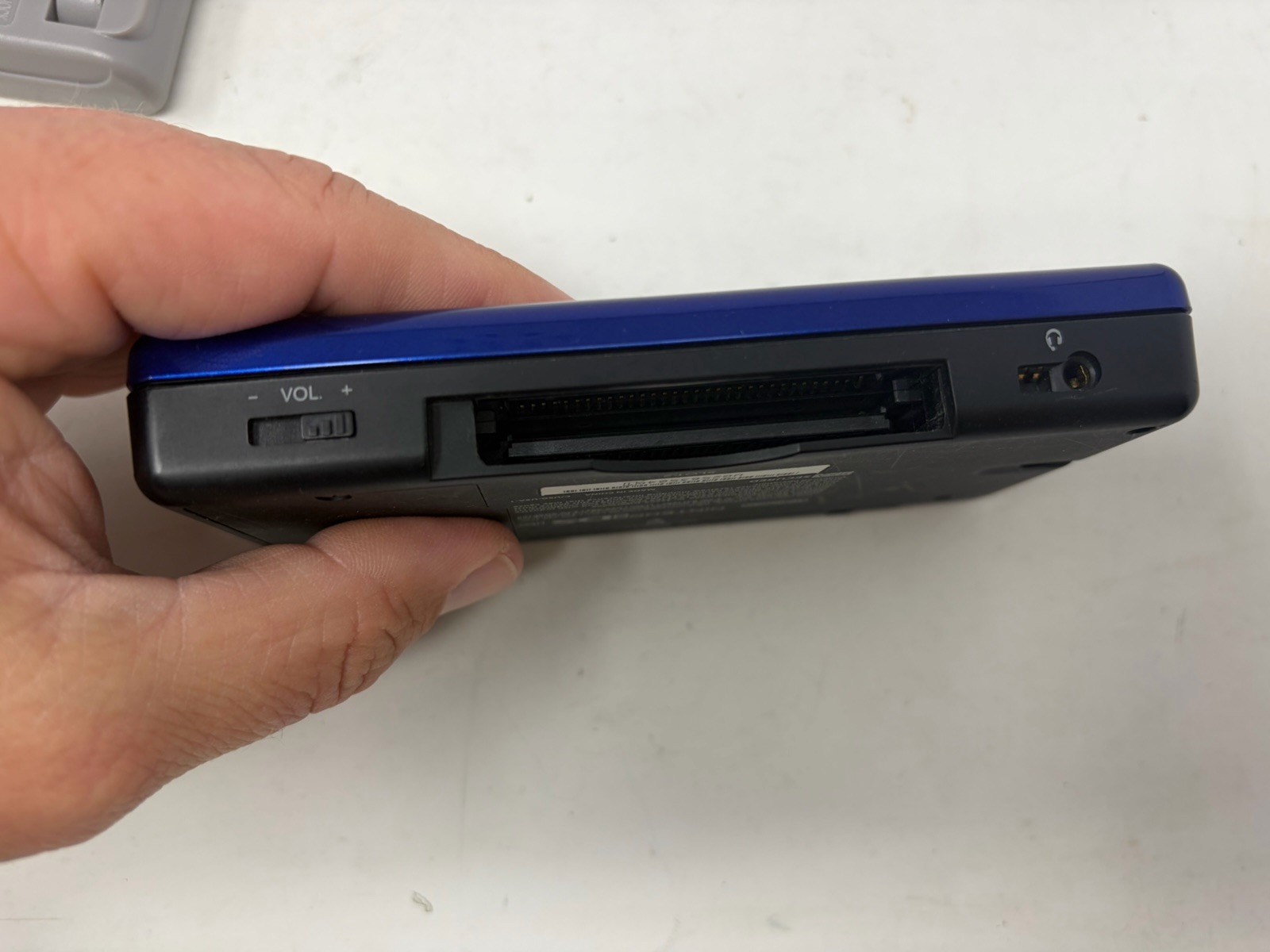 Nintendo DS Lite USG-001 Cobalt Blue Black Handheld Working W/ Charger & Charger