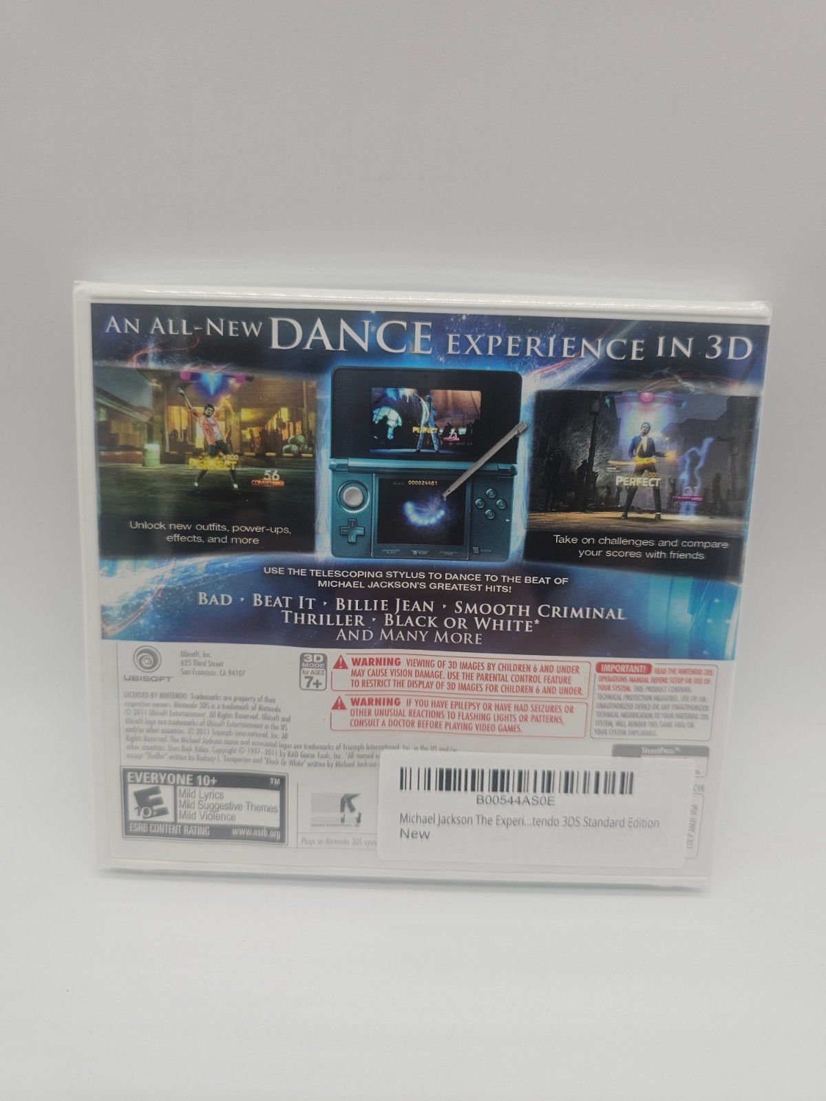 Michael Jackson The Experience 3D Nintendo Sealed Brand New!