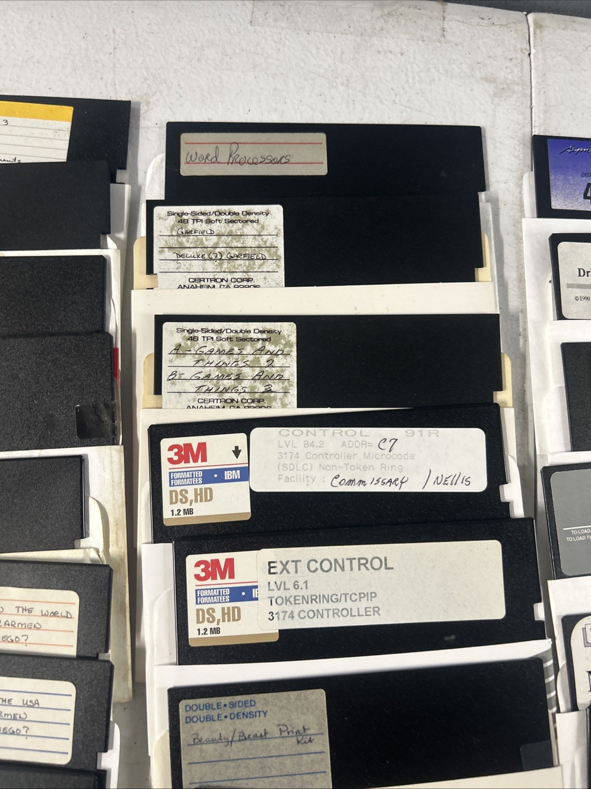Commodore 64 Floppy Disks With Games Selling As Is for Blank Disk LOT Of 60