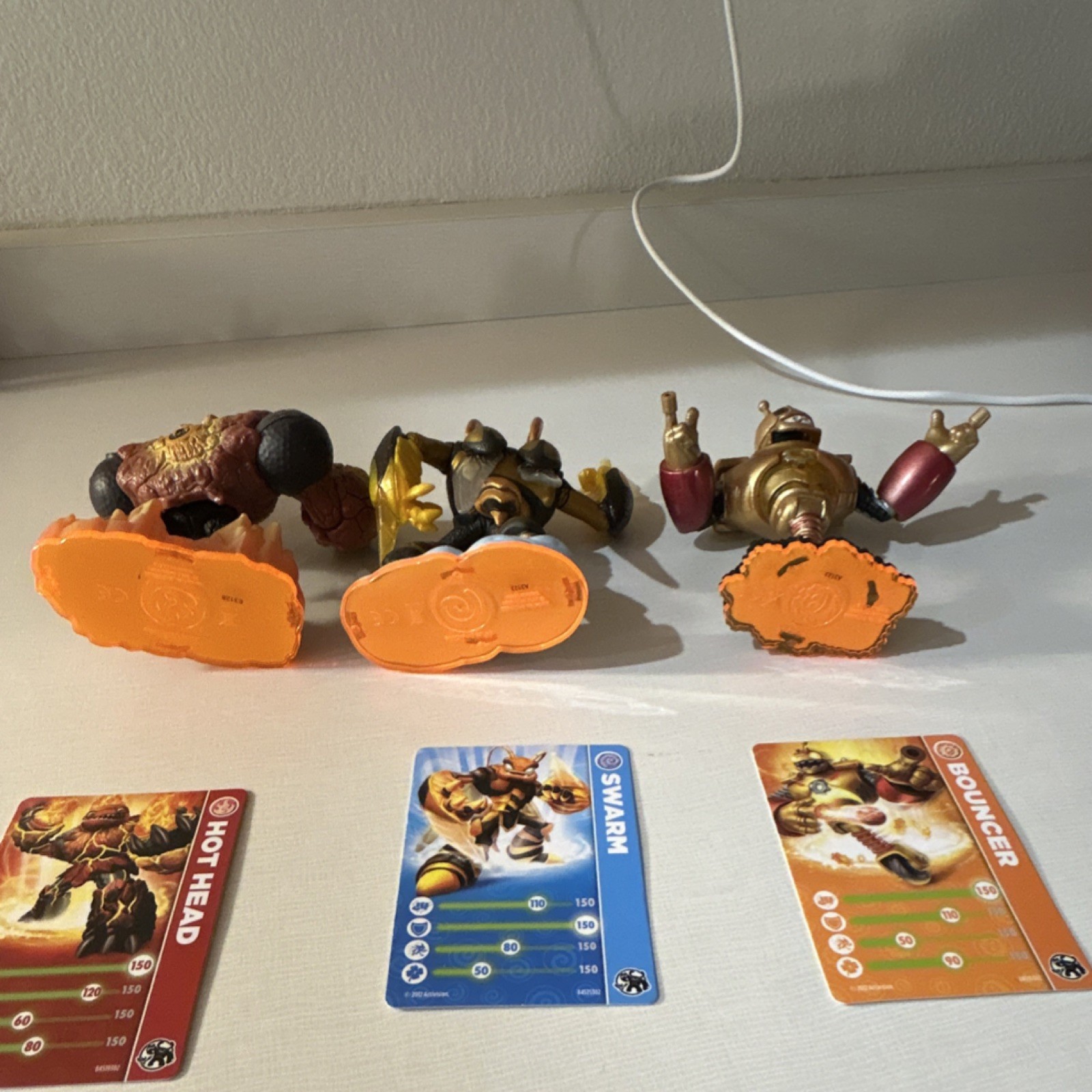 Activision Skylanders Giants Figure Lot Hot Head Swarm Bouncer Crusher Granite