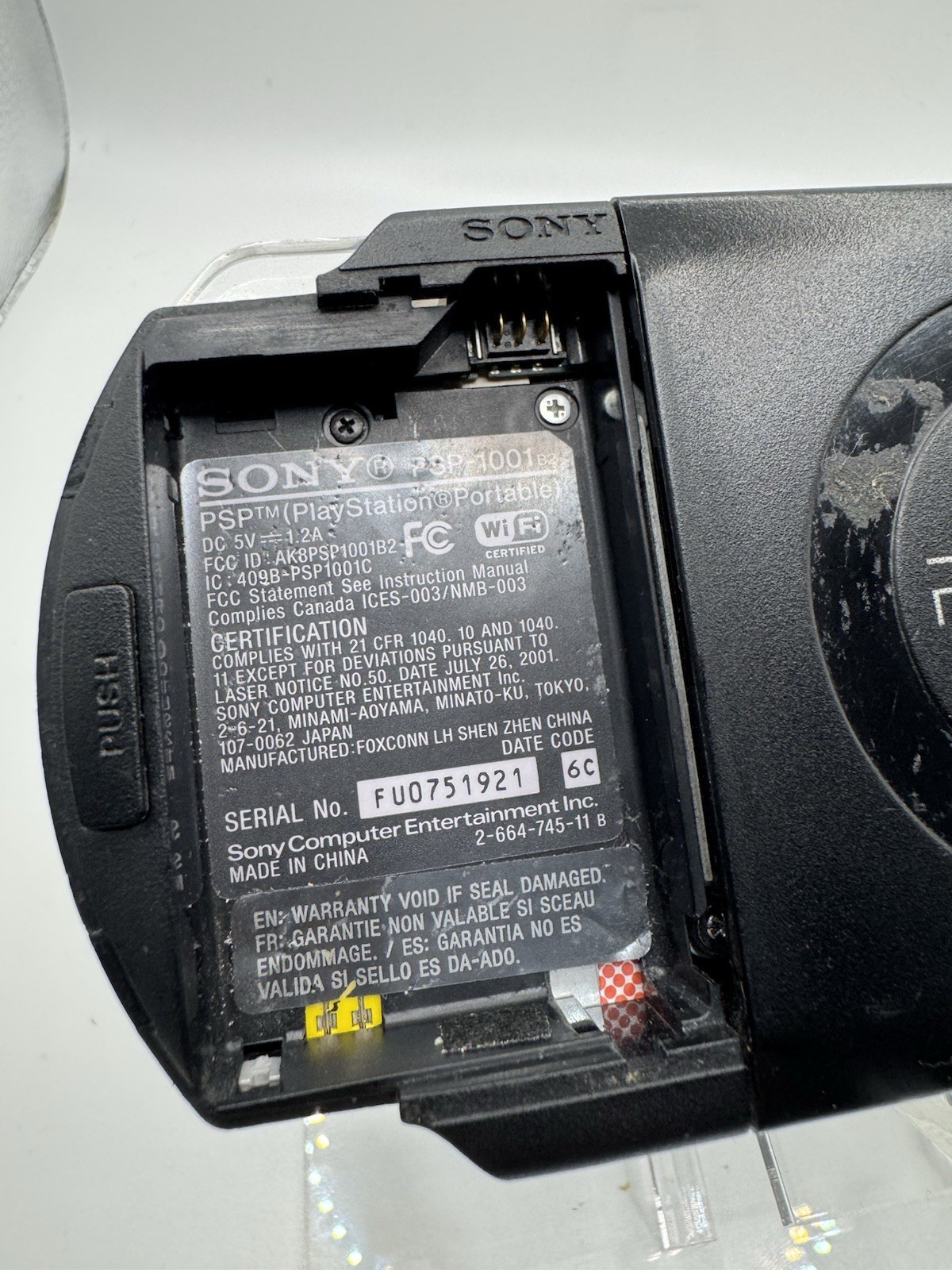 Sony PlayStation Portable PSP PSP-1001 B2 – No Power
