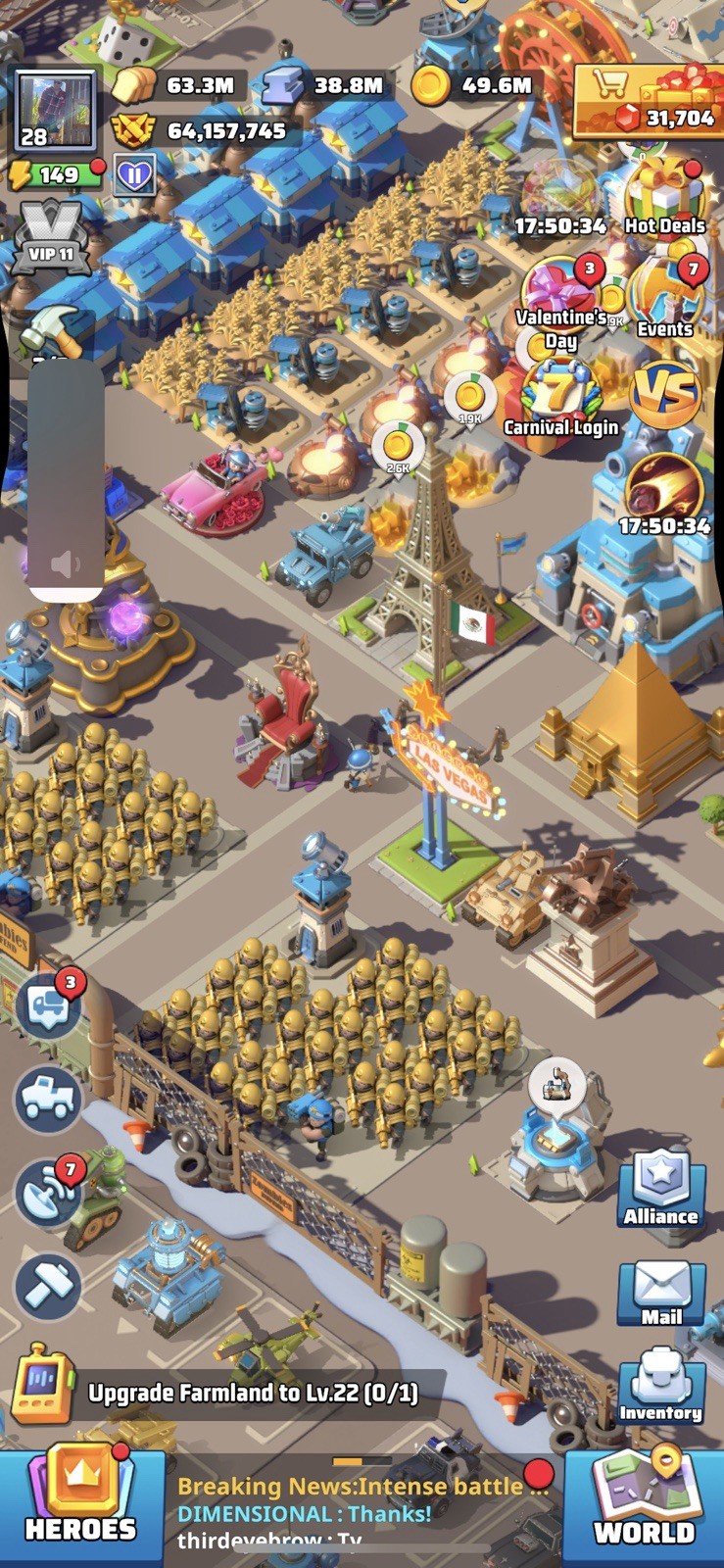 Top last War Multiplayer Strategy Game Account Android iOS Online Play Events