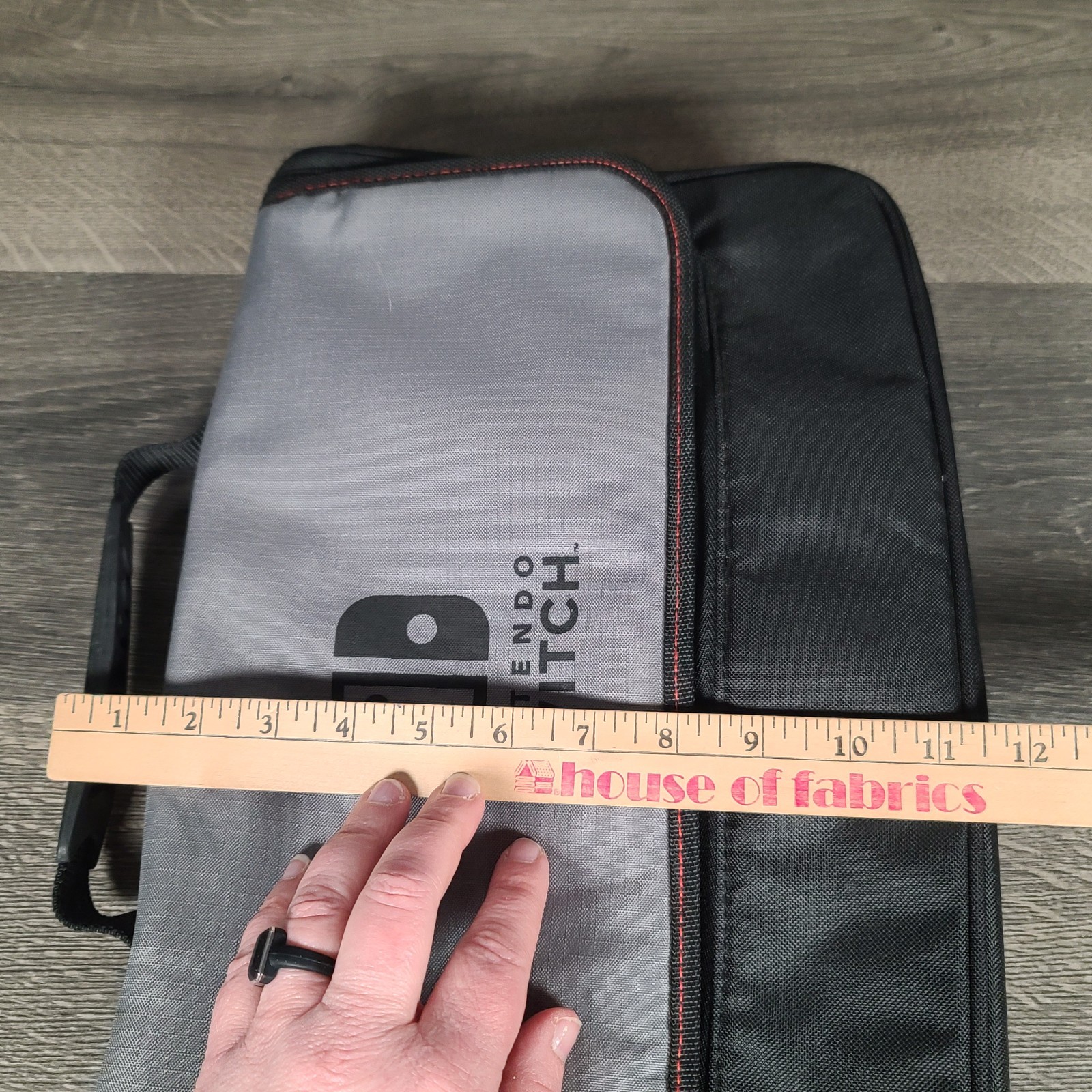 Nintendo Switch PowerA Everywhere Messenger Bag Black and Gray Missing Strap