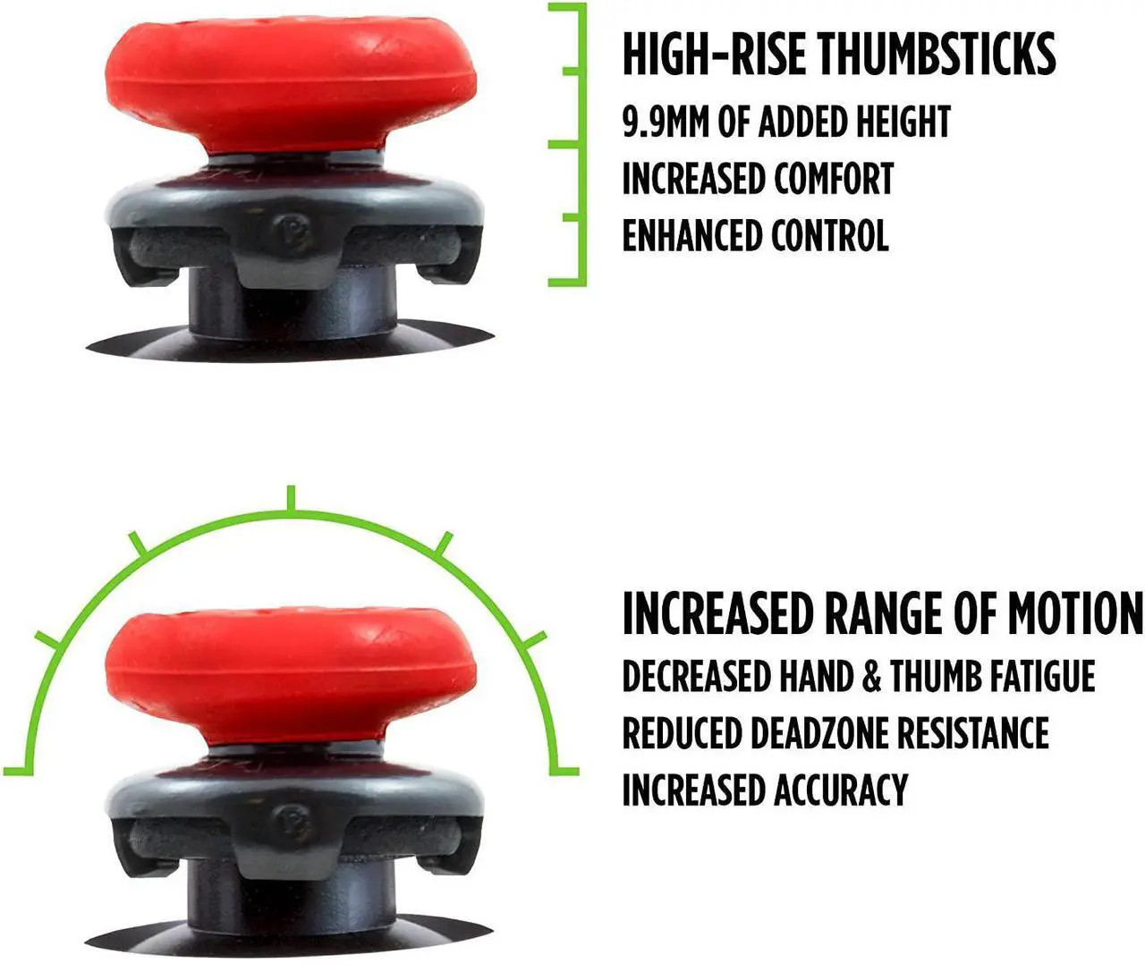 KontrolFreek FPS Thumbsticks for PS4/PS5 – Red Inferno – Ships Fast