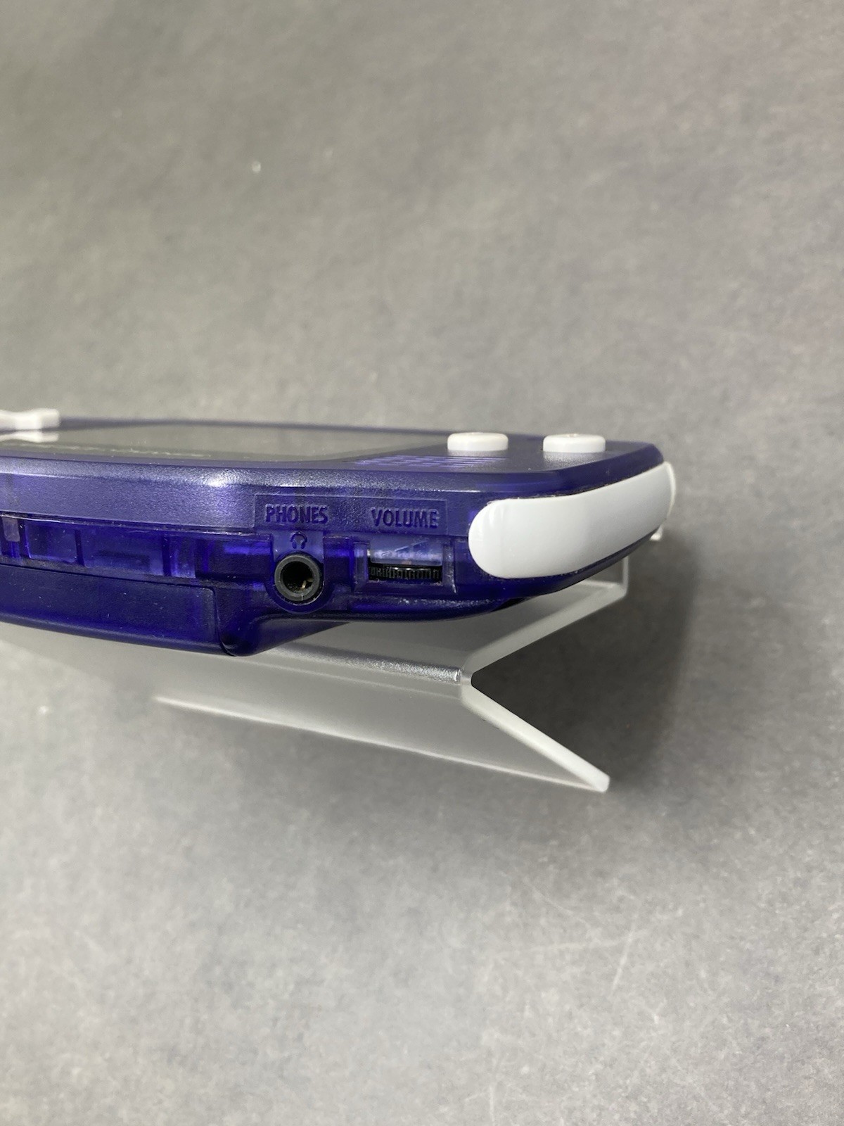 Nintendo Game Boy Advance AGB-001 Console Clear purple tested 0707-401