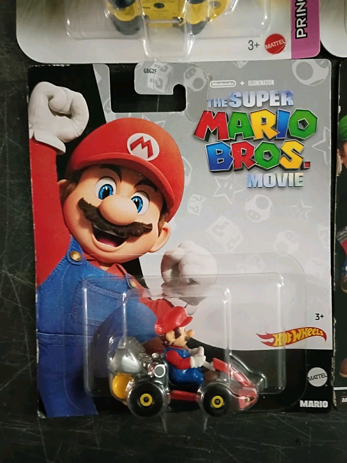8-PK SUPER MARIO KART Hot Wheels Lot Movie Plumber Van Yoshi Peach Luigi Toad