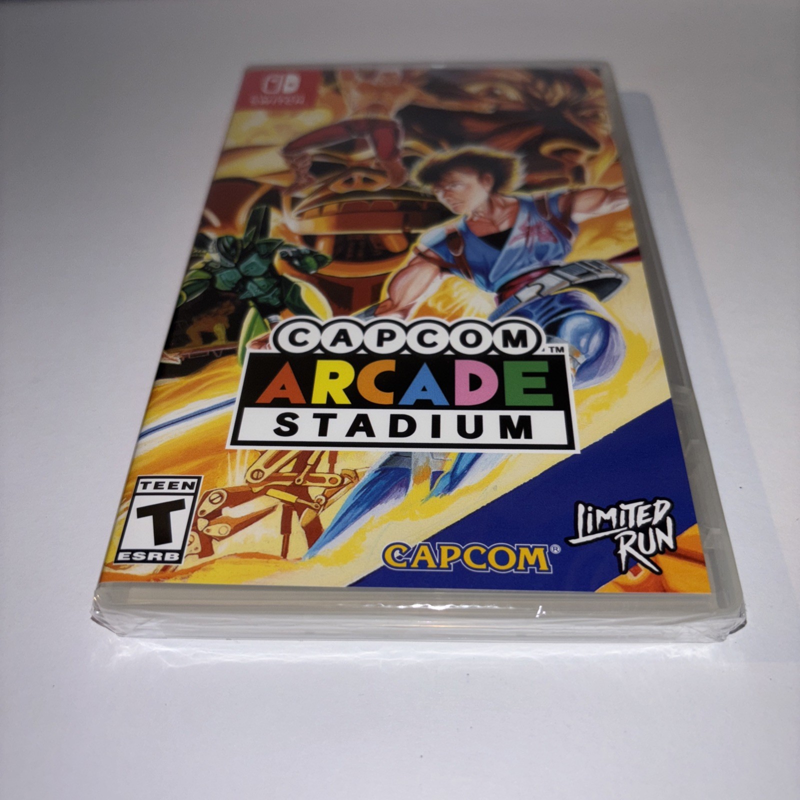 CAPCOM ARCADE STADIUM STRIDER VARIANT COVER LIMITED RUN GAMES U.S. ESRB SWITCH