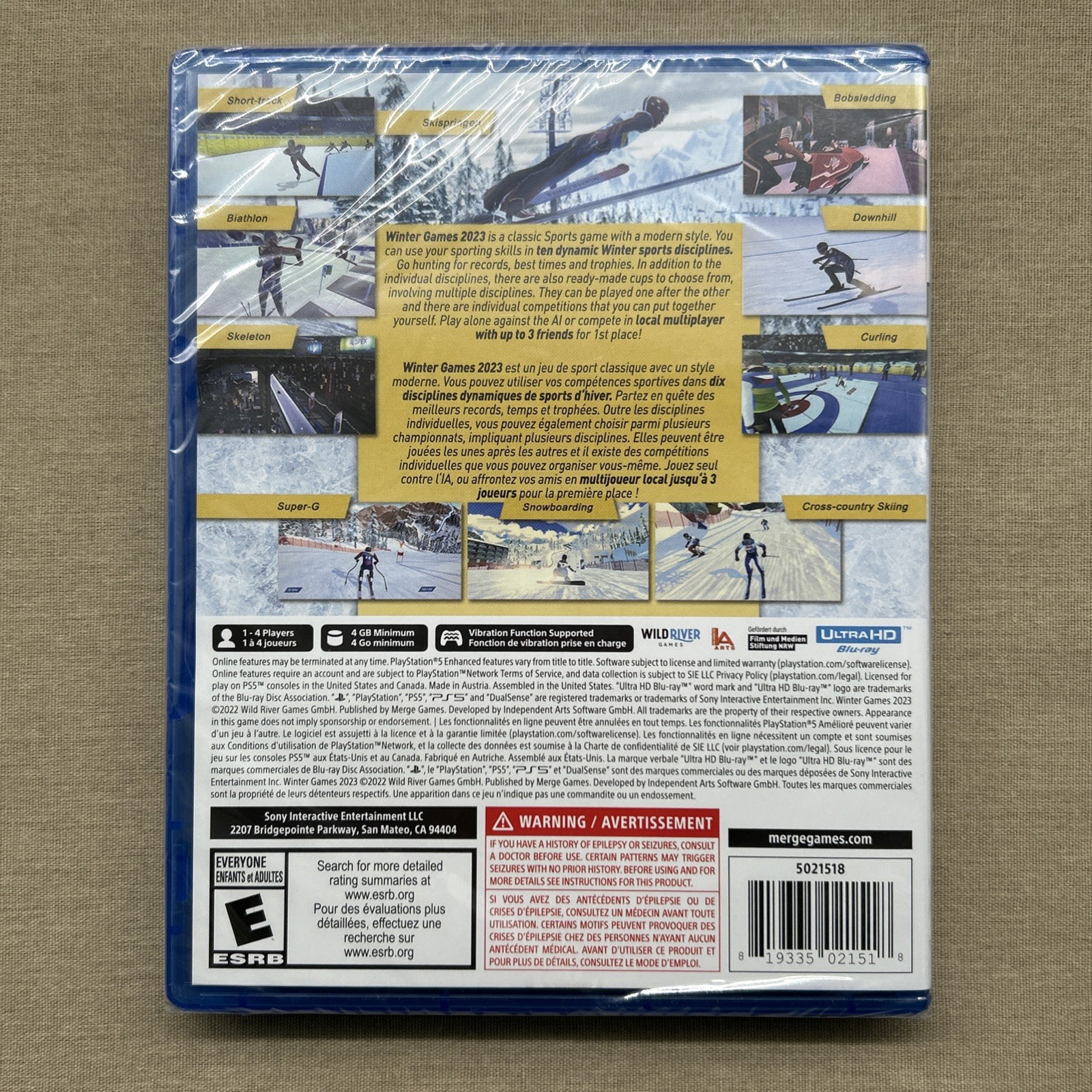 Winter Games 2023 (Sony PlayStation 5 2022 NEW) PS5 Sports Skiing Snowboarding +