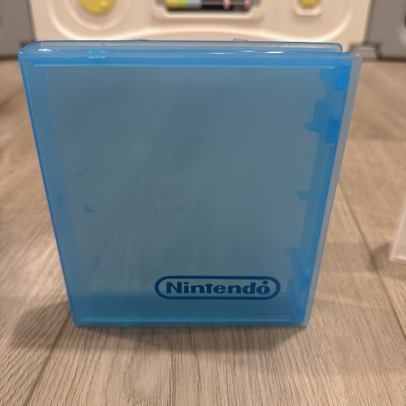 Lot of 3 Nintendo NES Plastic Clamshell Hard Case Logo Clam Shell Clear Blue OEM