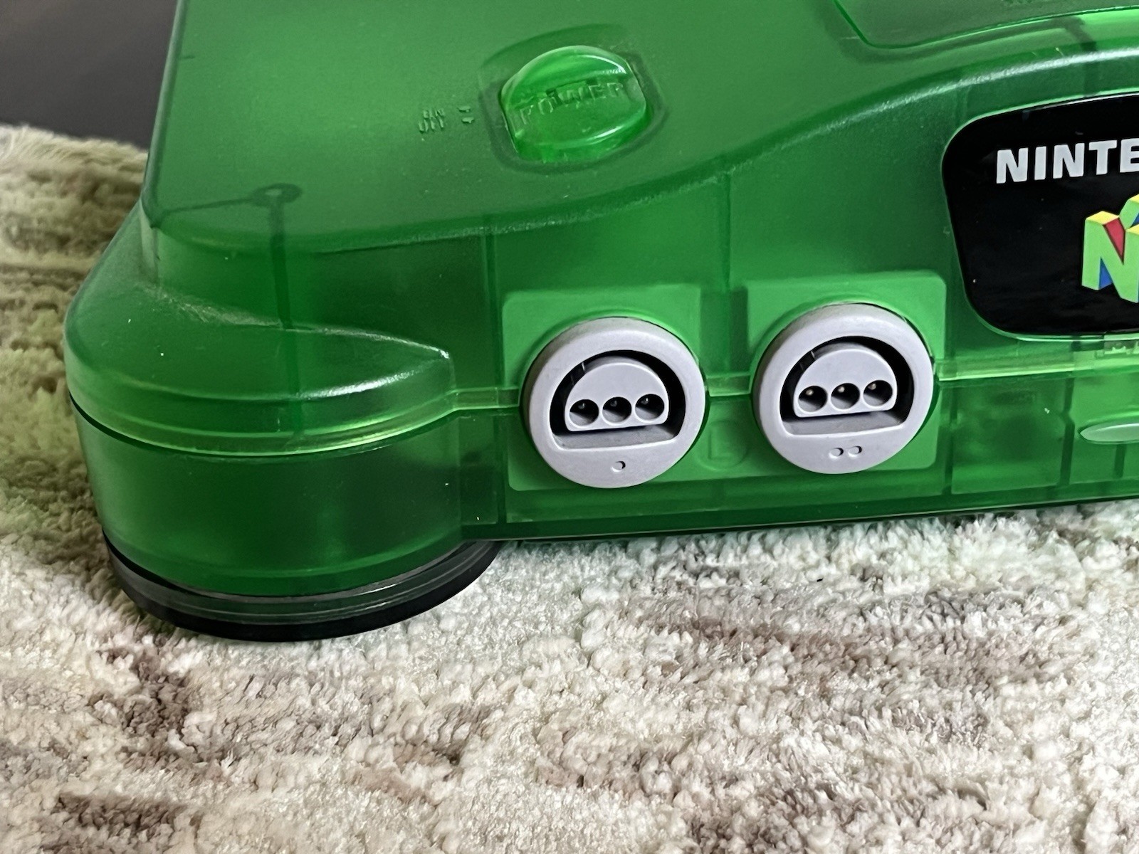 Nintendo 64 Funtastic Clear Jungle Green Console Only NUS-001 Tested NICE SHAPE