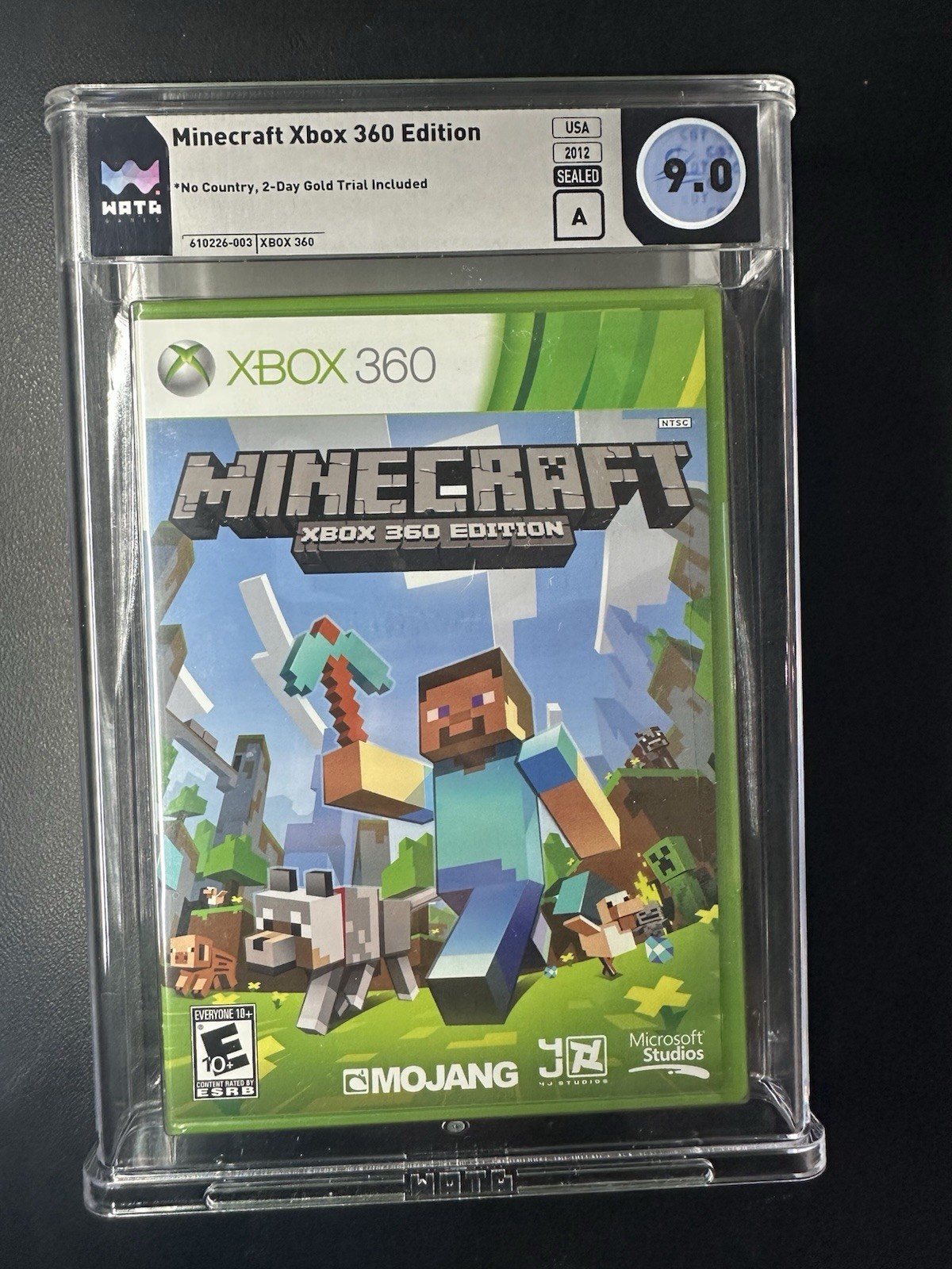 Minecraft Xbox 360 Sealed 2 Day Gold Trial Wata 9.0 A rating