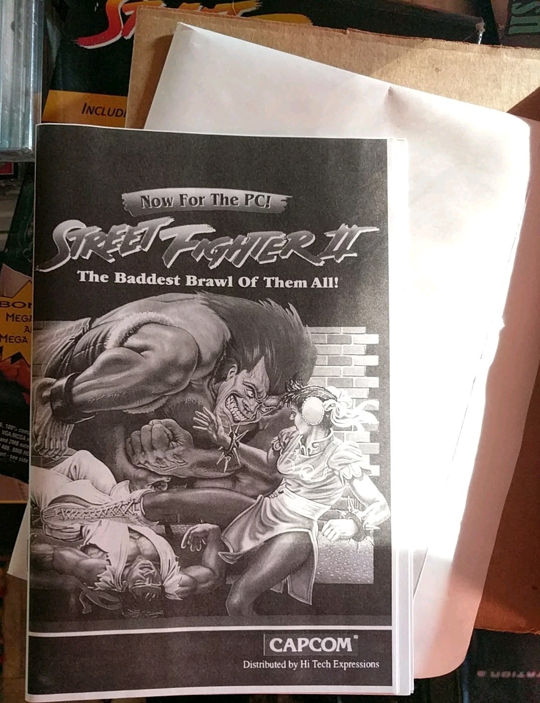 Rare Street Fighter Series Big Box CD Rom Megaman 1 & 3 Collectable