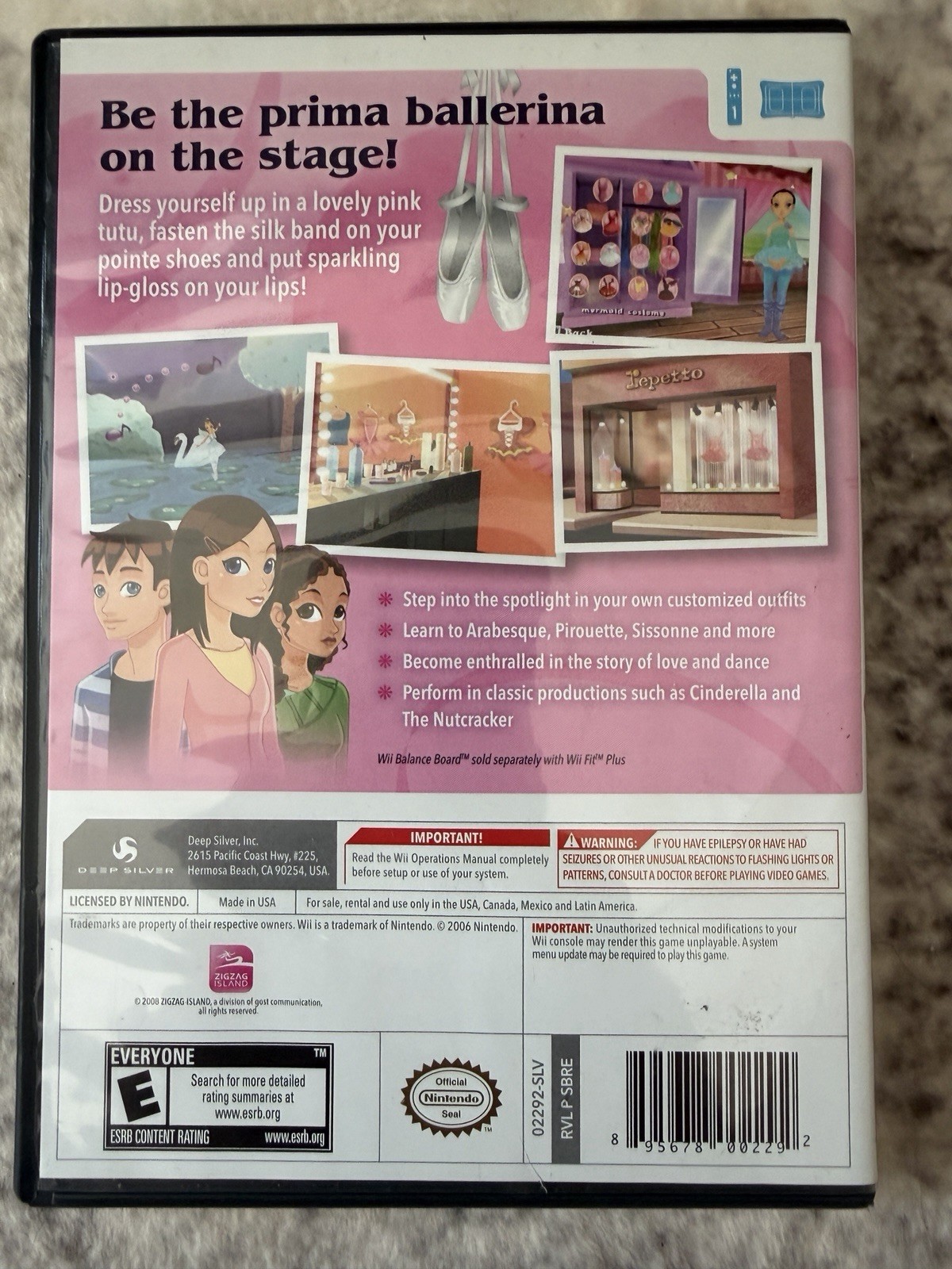 Let’s Play Ballerina – Nintendo Wii – CIB
