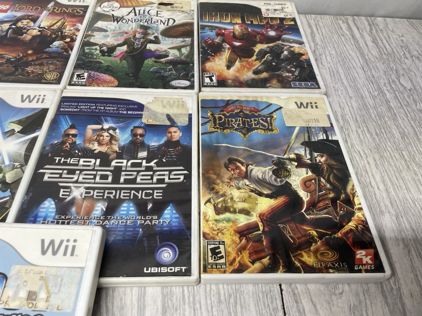Nintendo Wii Game Bulk Lot of 9 w/ Cases: Untested Condition