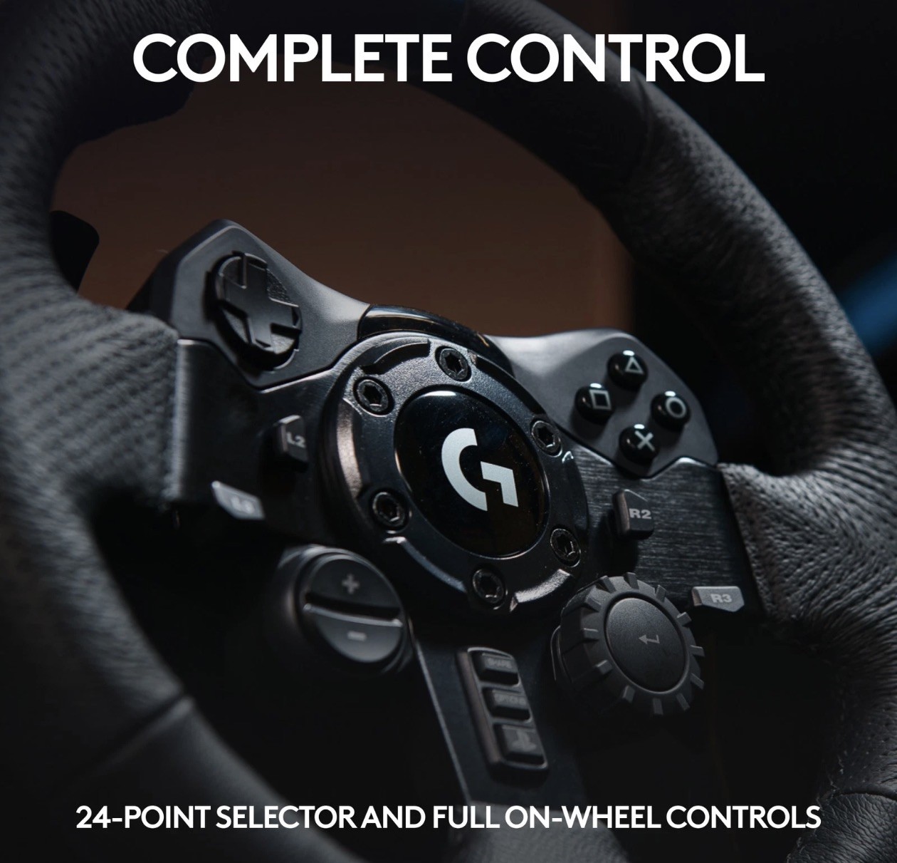 Logitech G923 Racing Wheel and Pedals, TRUEFORCE PS5, PS4, PC, Mac – 941-000147