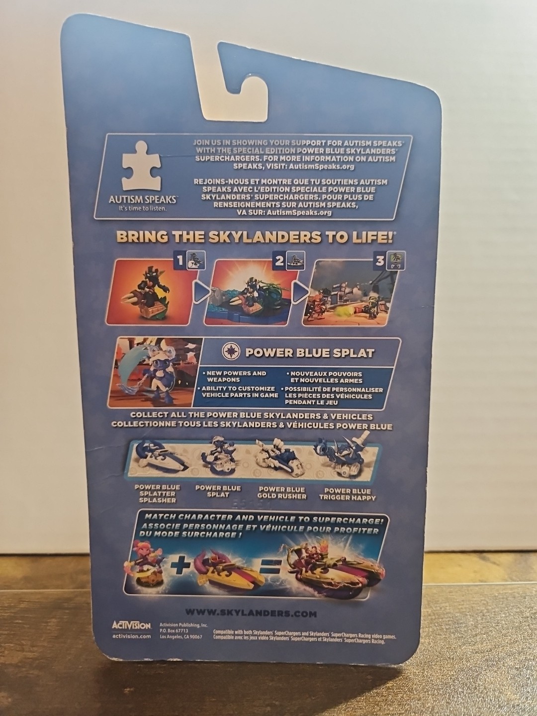 Power Blue Splat – Skylanders Superchargers Damaged Box